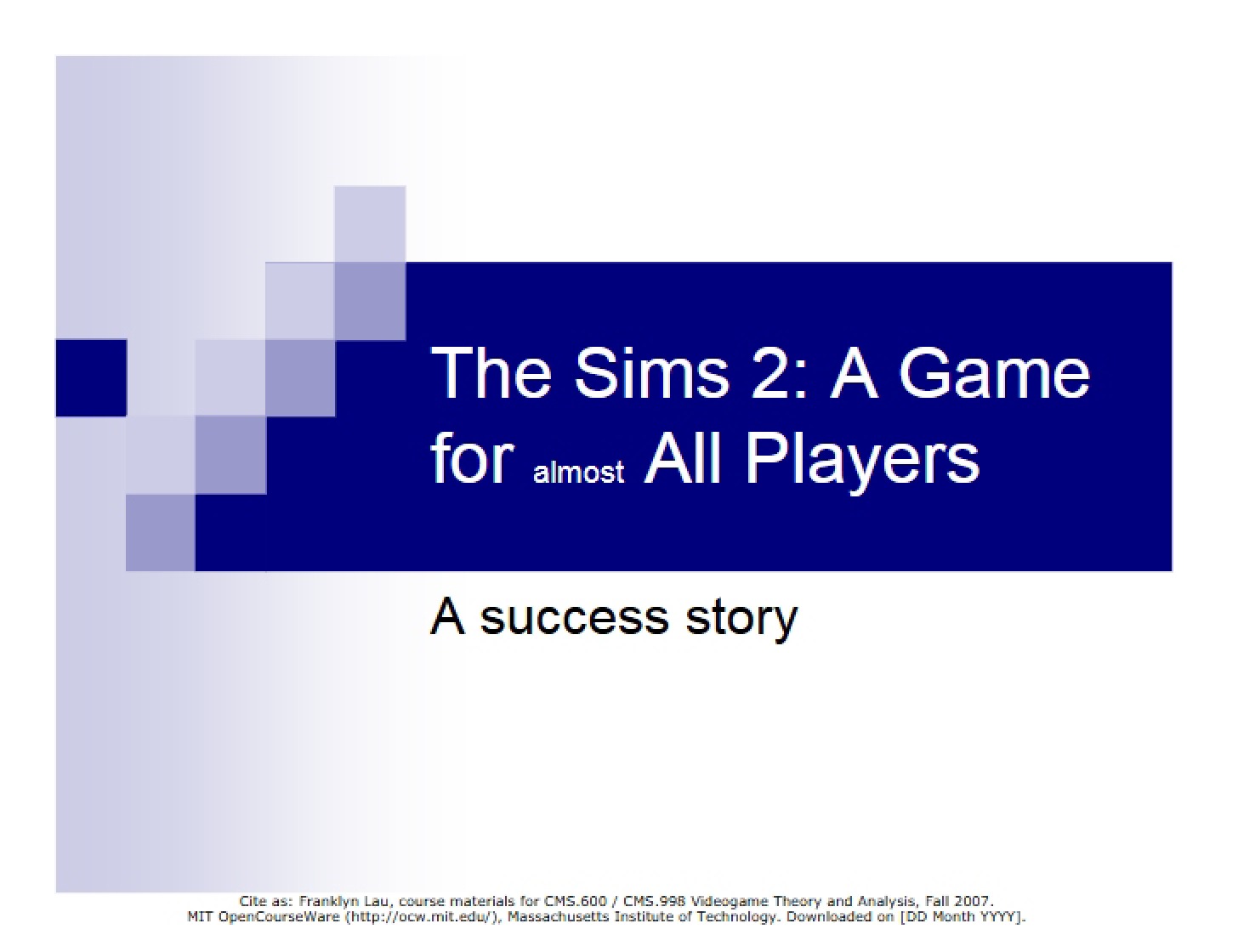 Second Sims Game