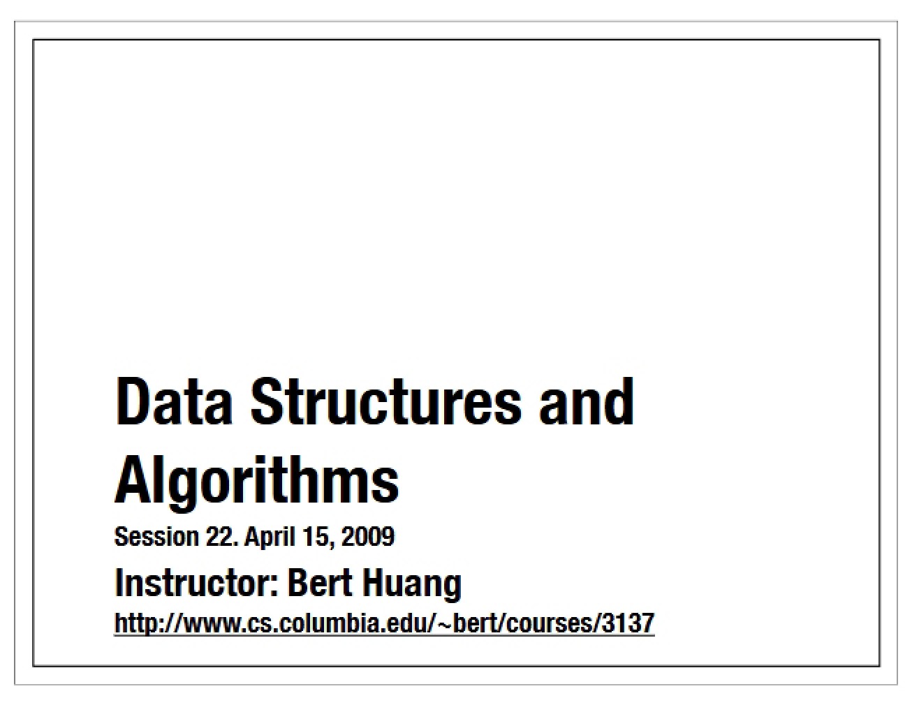 Algorithms and Data Structures (Part 5)