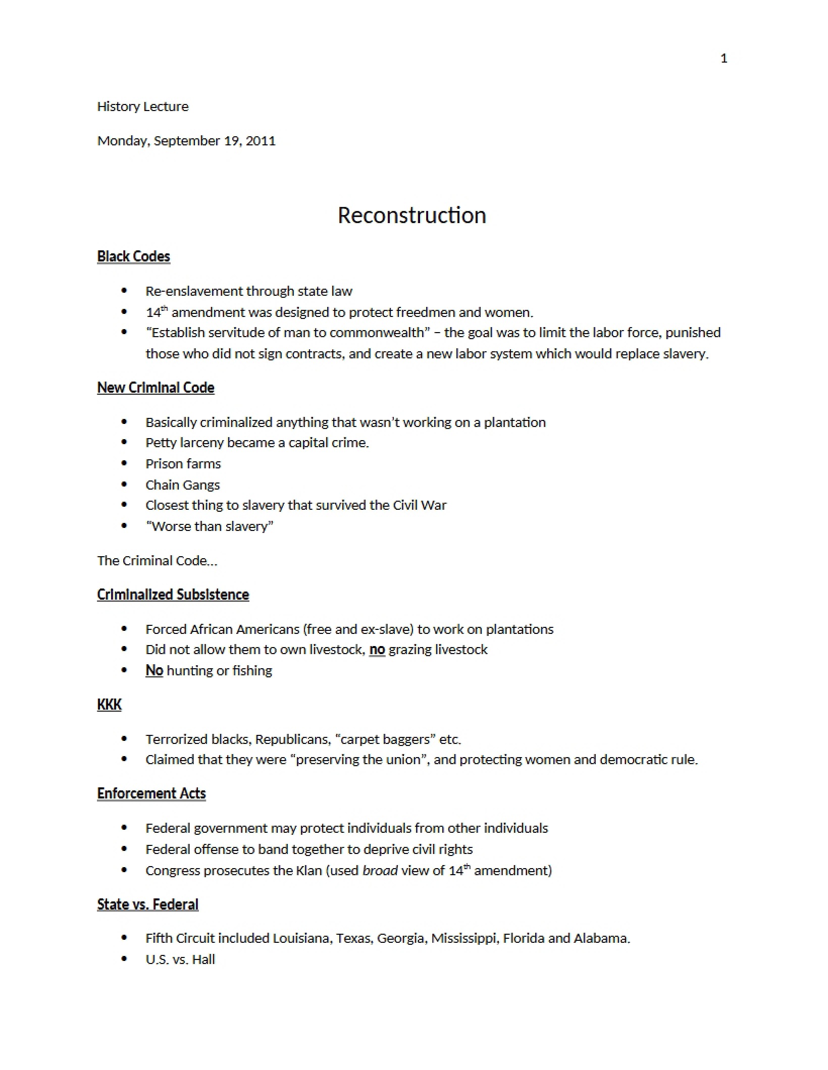 Reconstruction Overview (8)