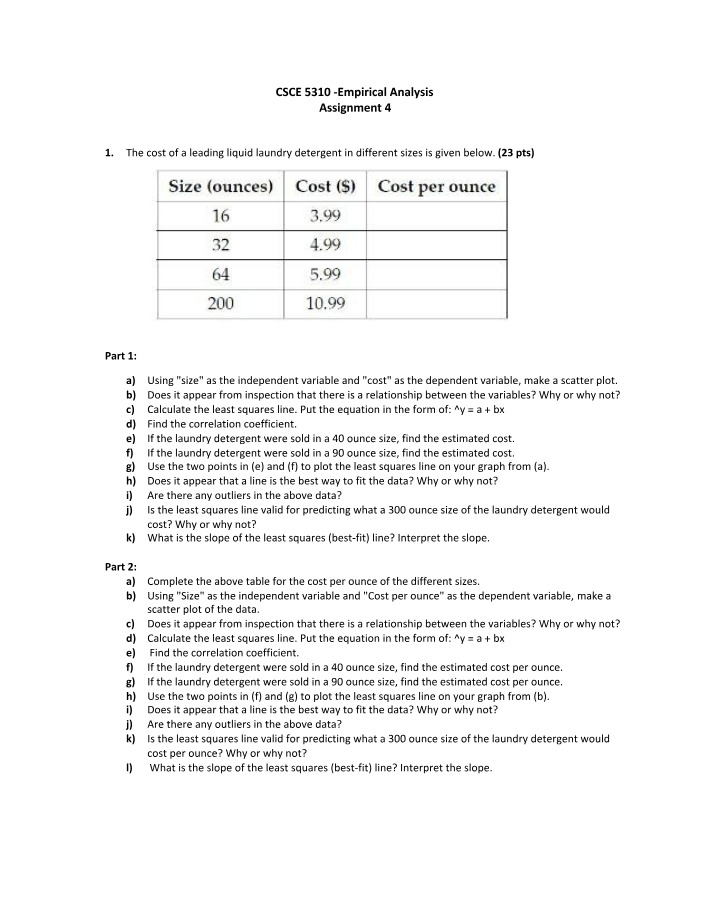 CSCE 5310 Assignment 4 - Empirical Analysis