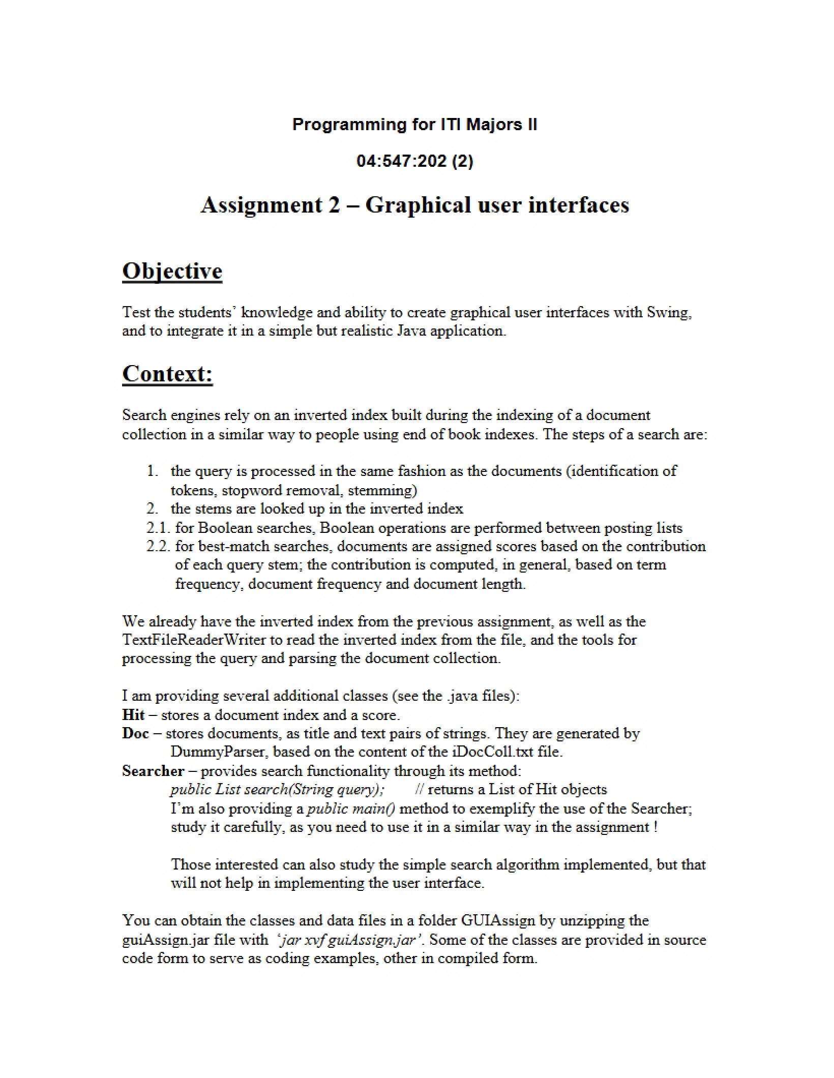 Syllabus Object-Oriented Programming