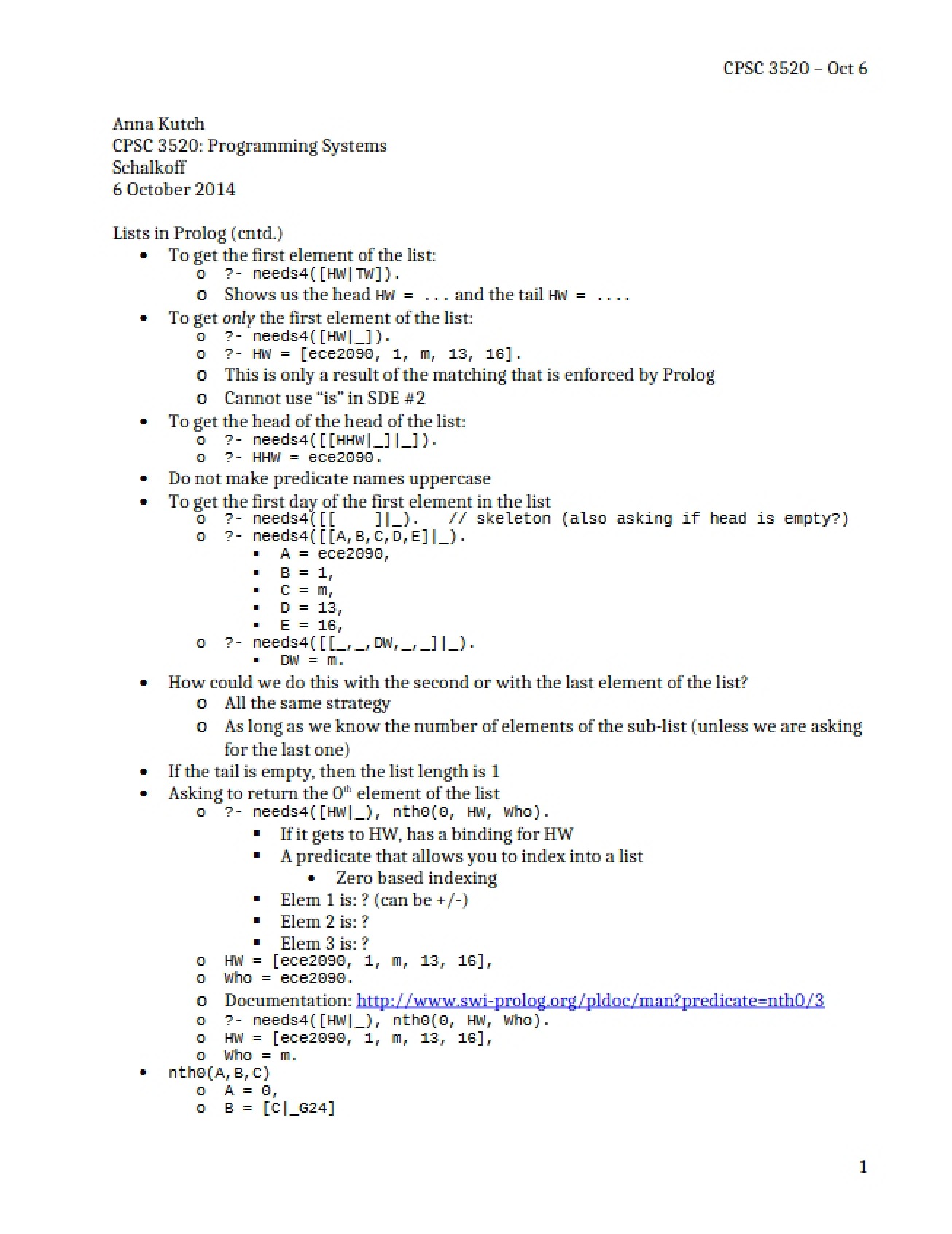 Programming Systems Part Five