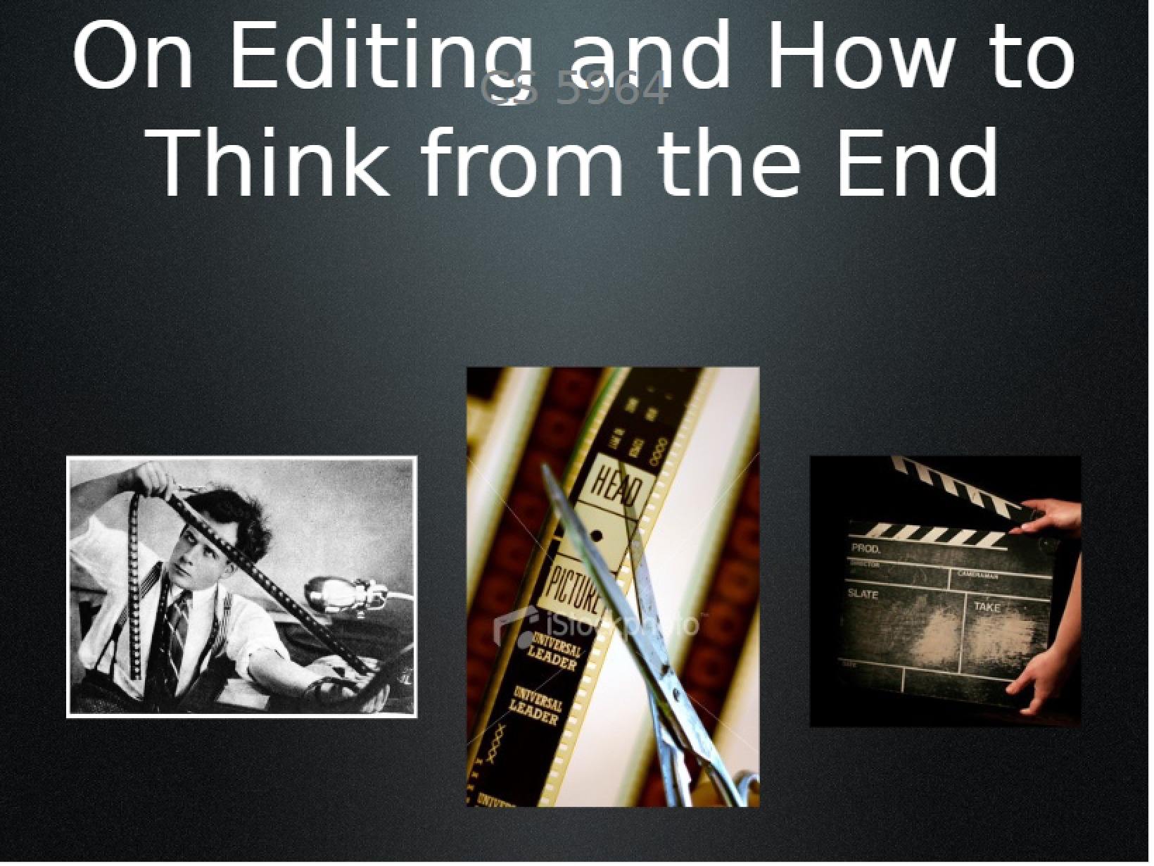 Editing Thinking from the End