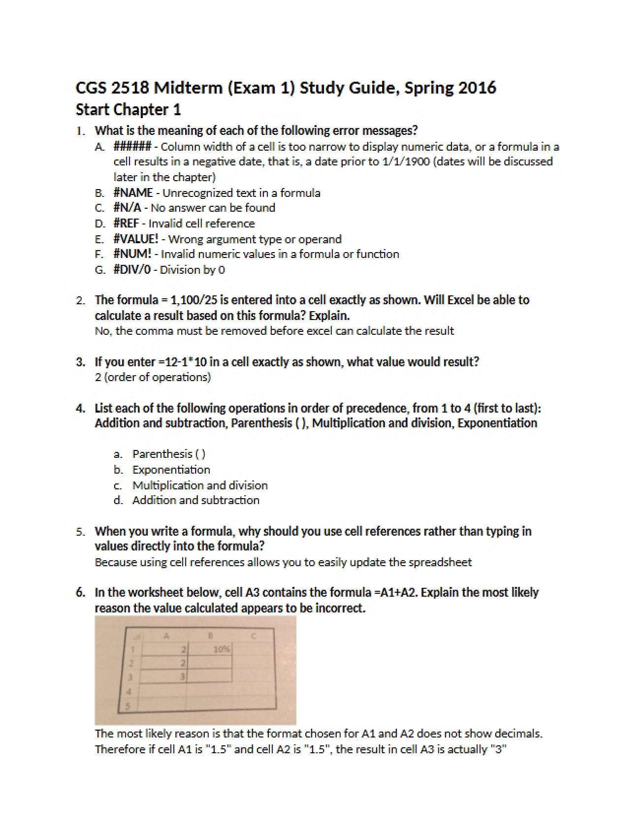 Midterm Assessment