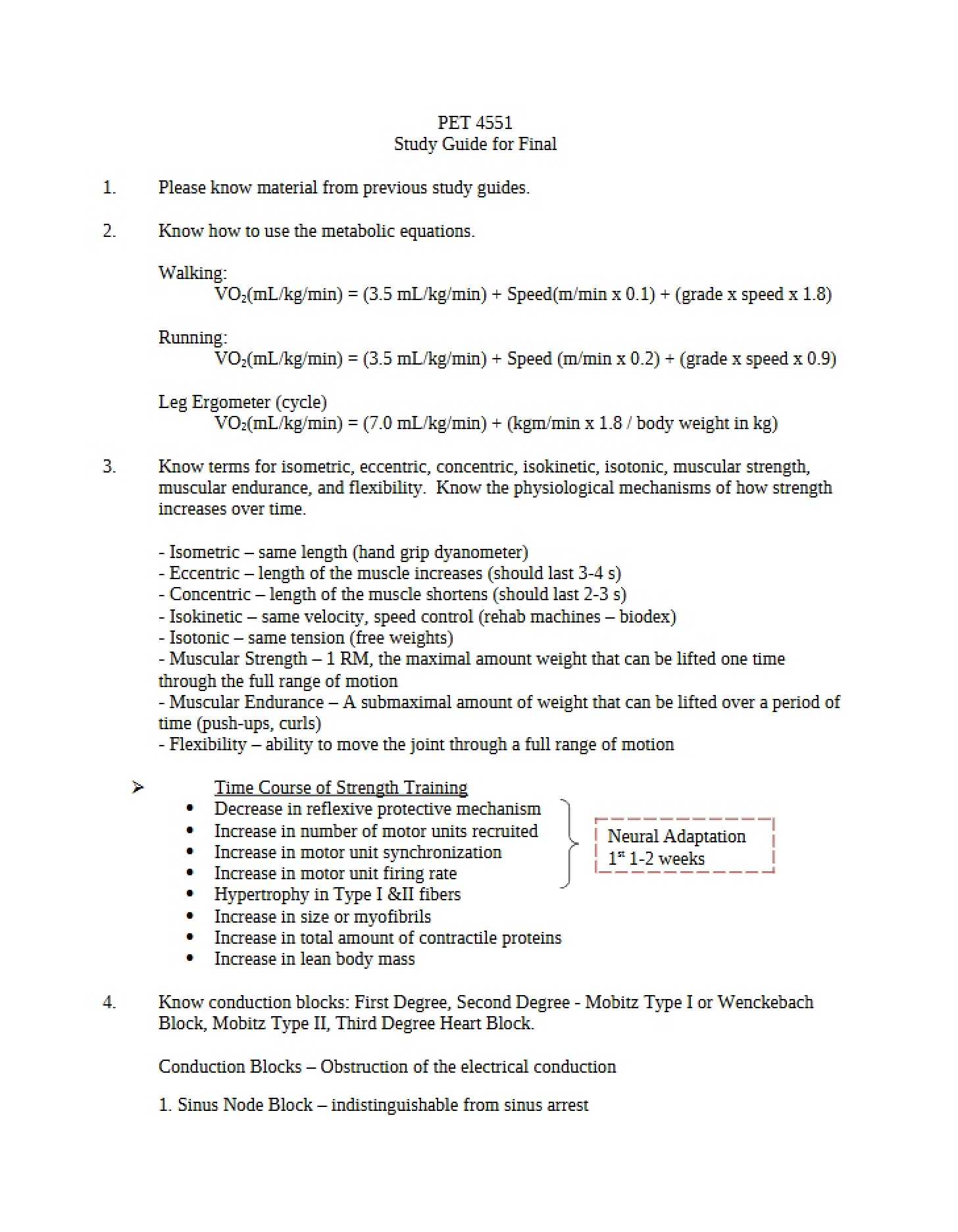 Examination Guide