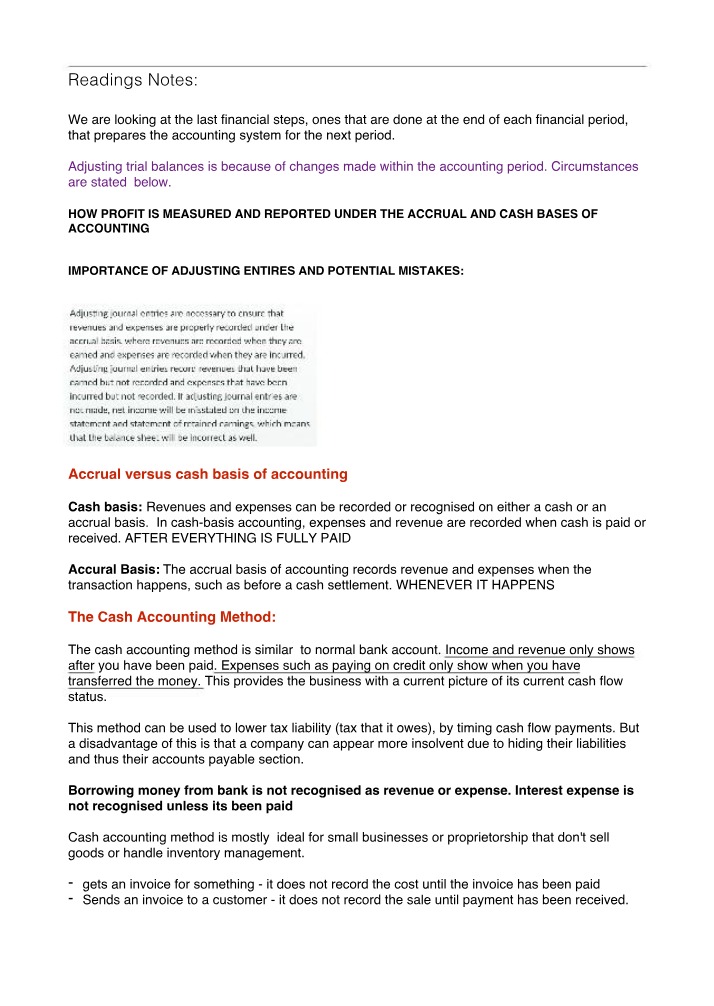 Adjusting Entries and the Closing Process
