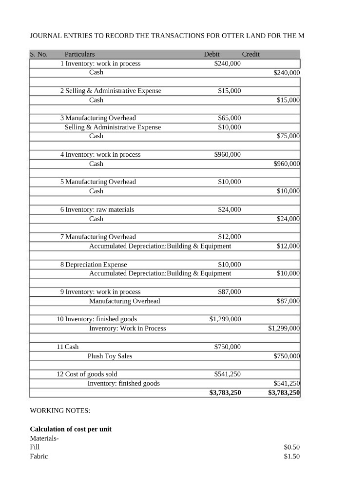 Calculations for Group Case Analysis Projects 3 and 4
