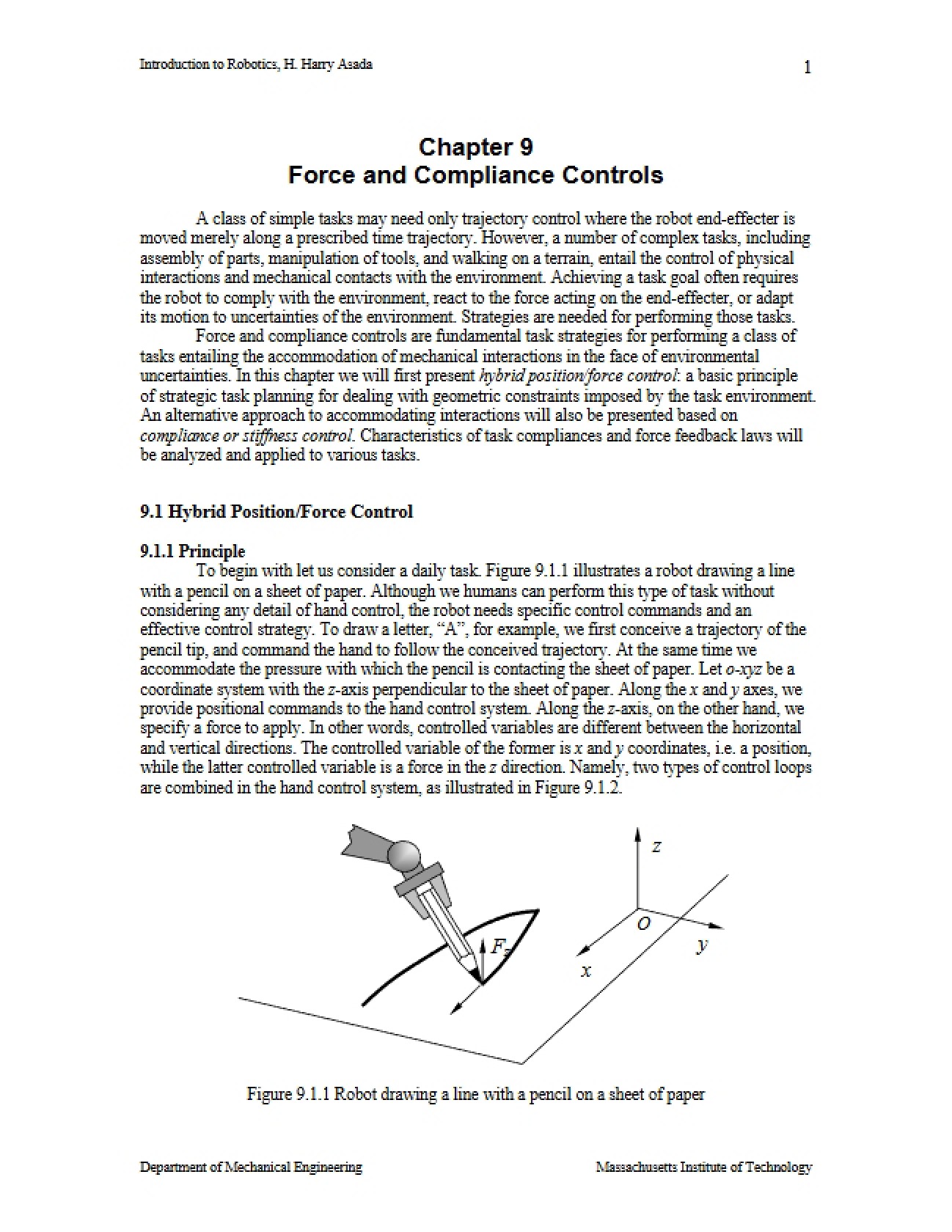 Compliance and Force Controls