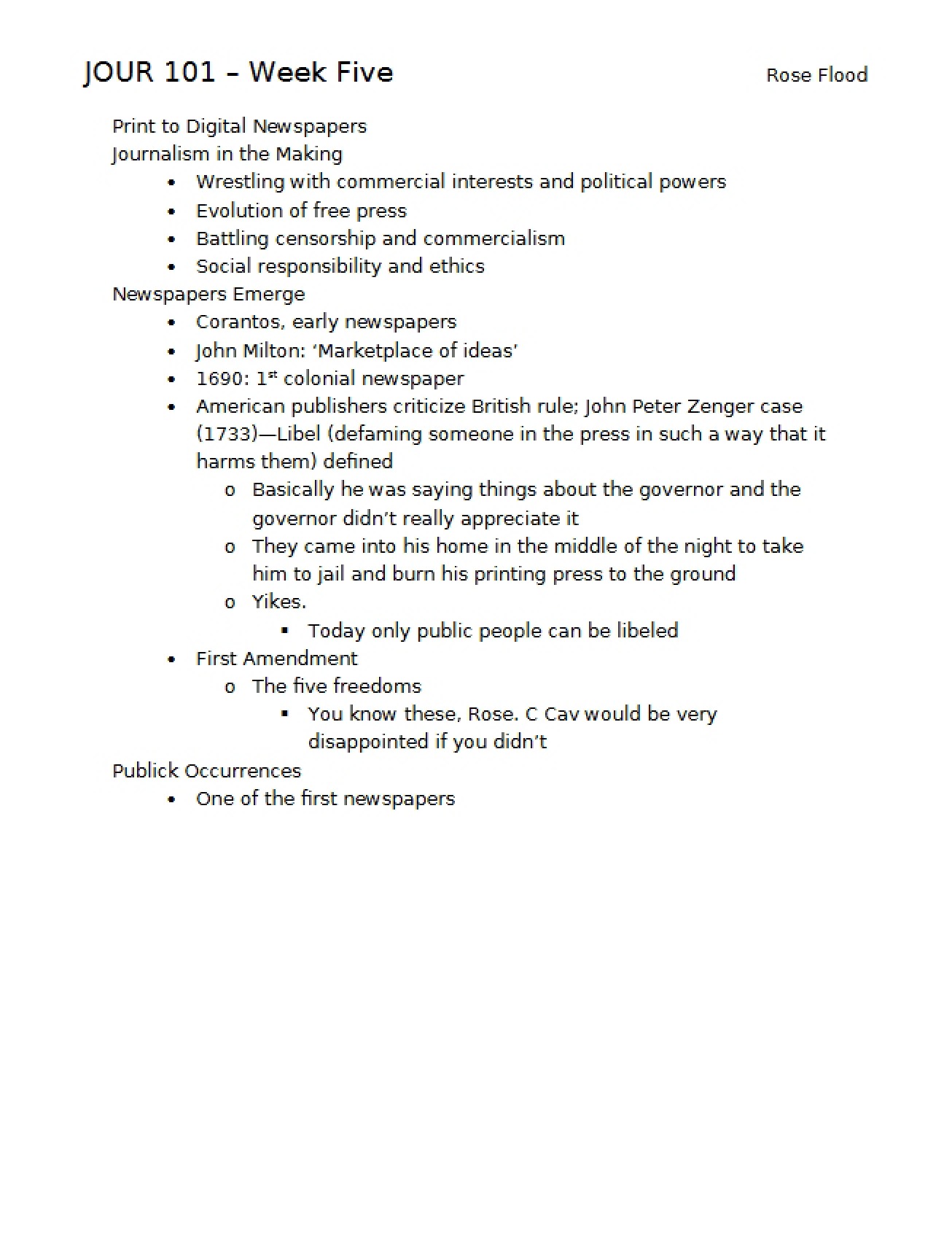 American Society Media Notes