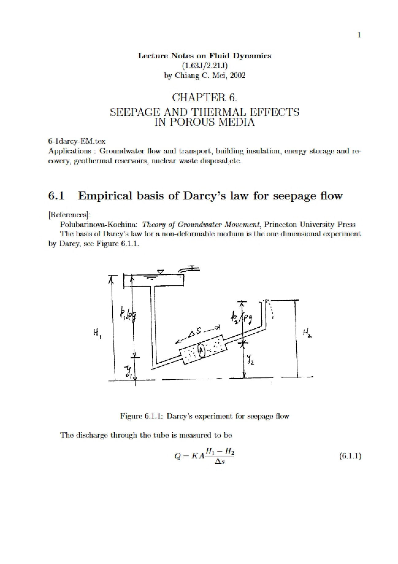General Lecture Notes