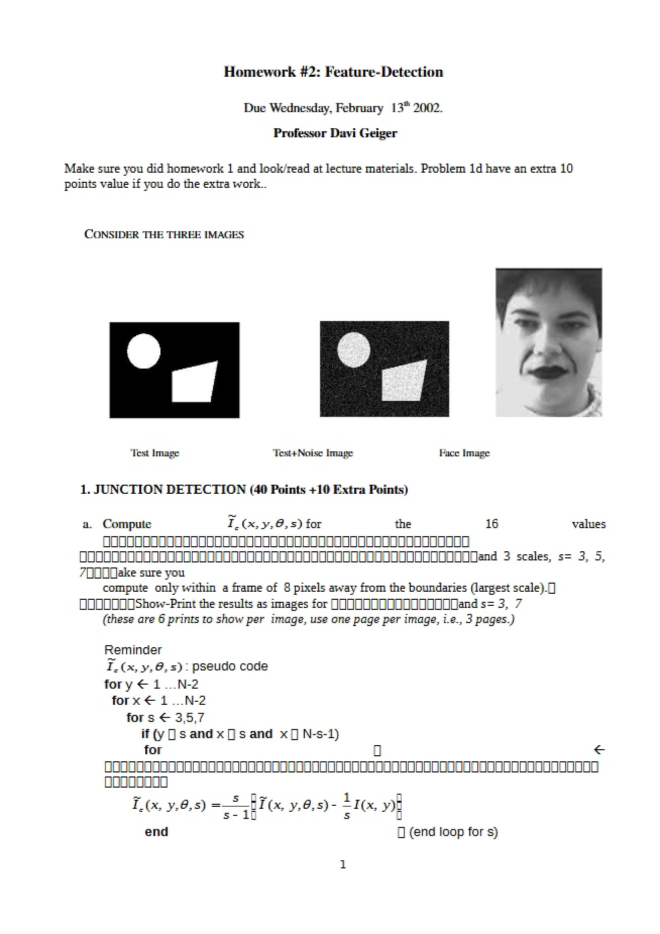 Feature Detection Homework