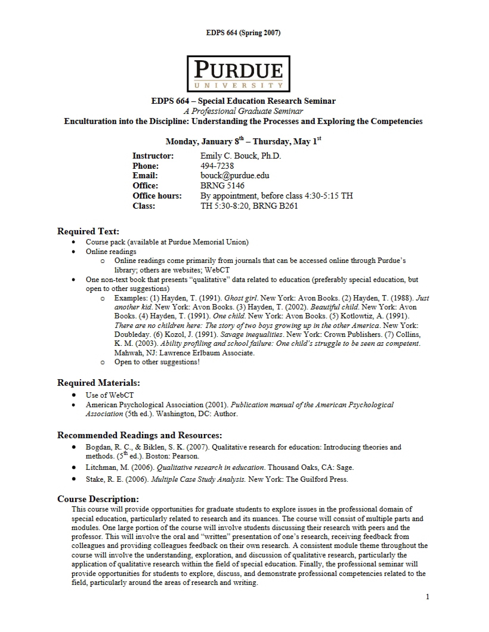 Syllabus