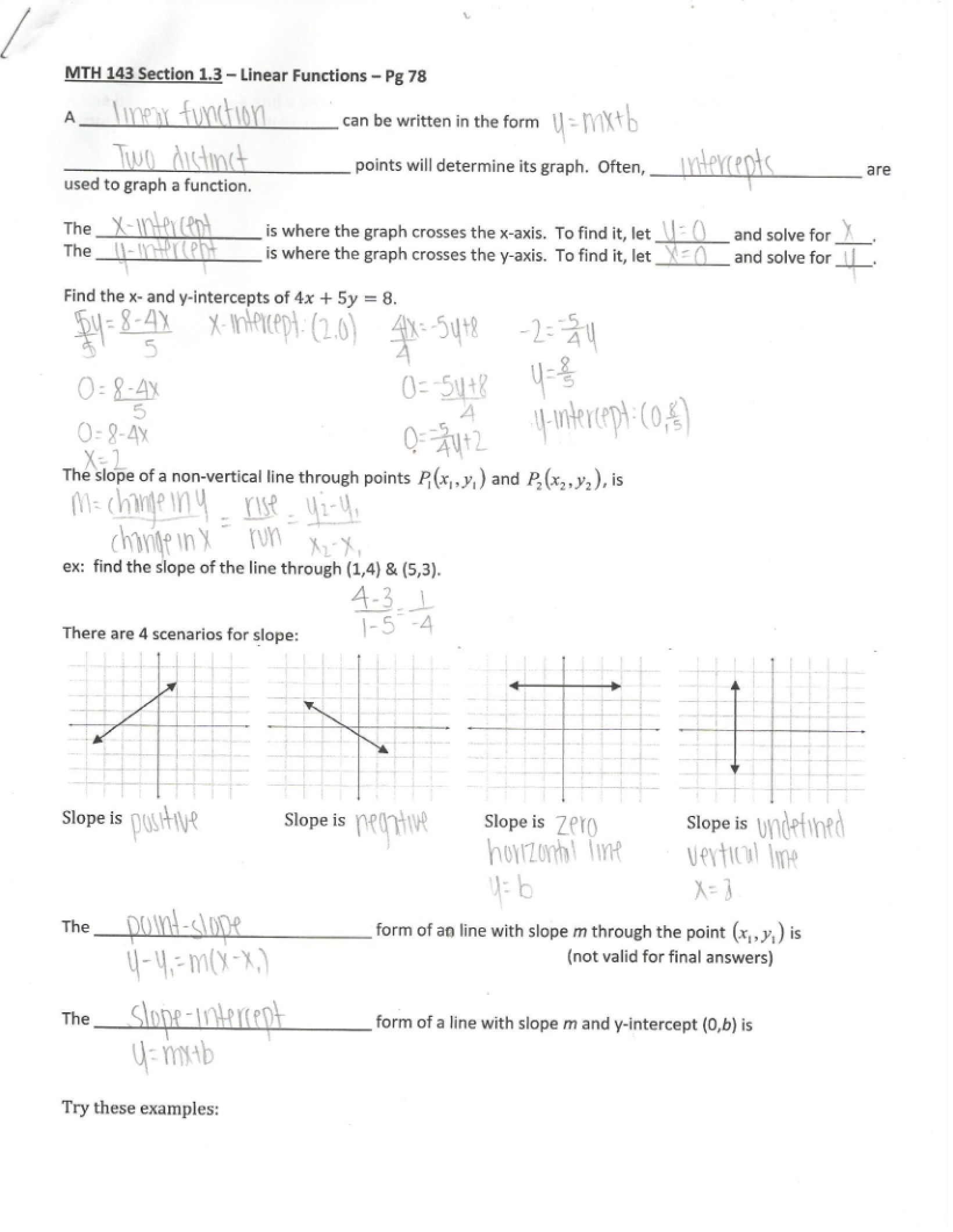 Finite Mathematics Study Guide