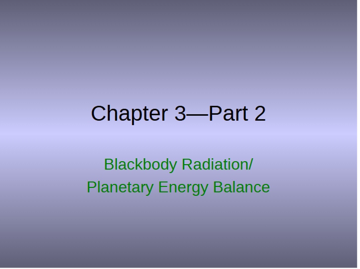 Energy Balance of Planets
