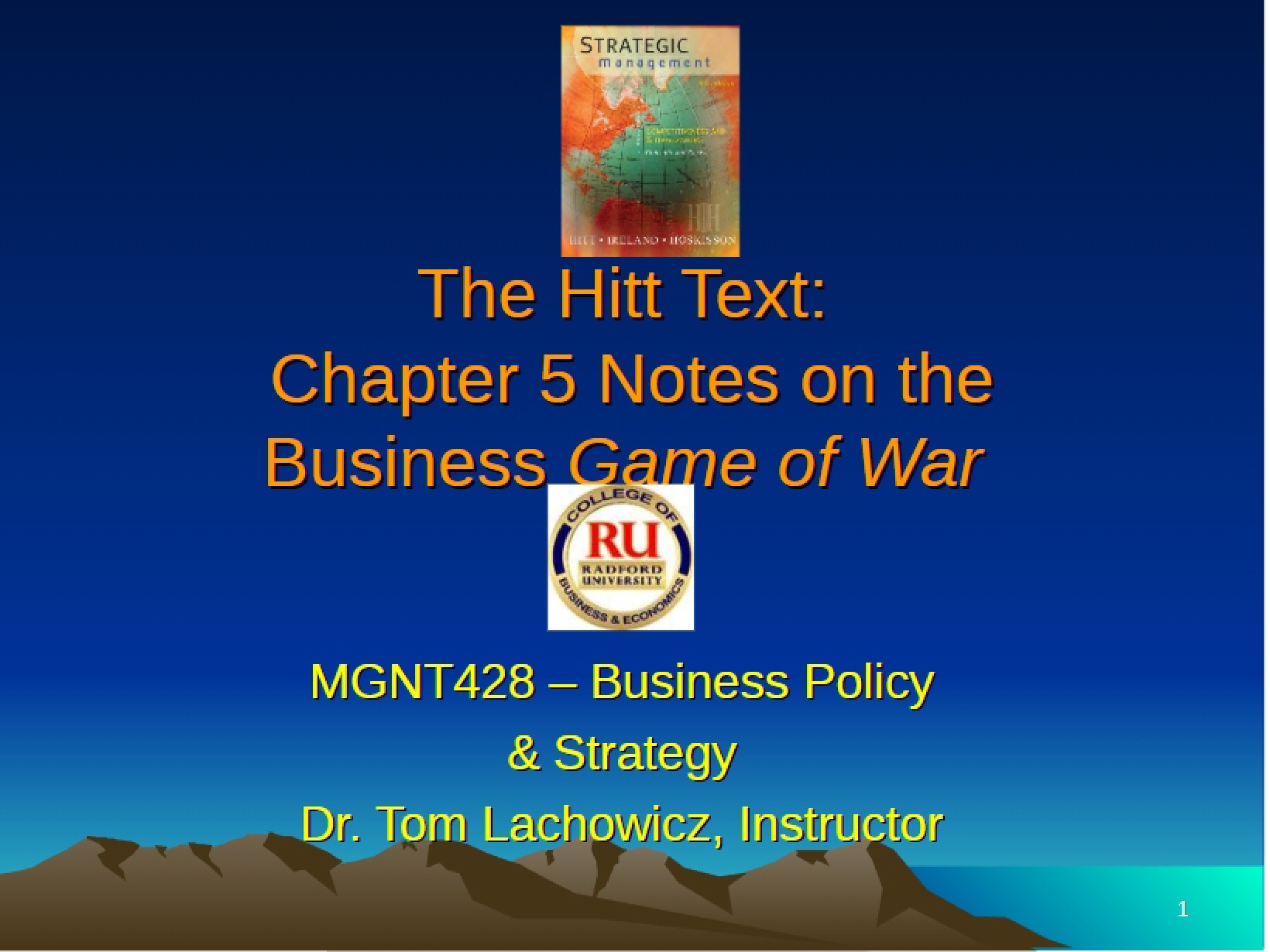 Notes on Global Business Strategy