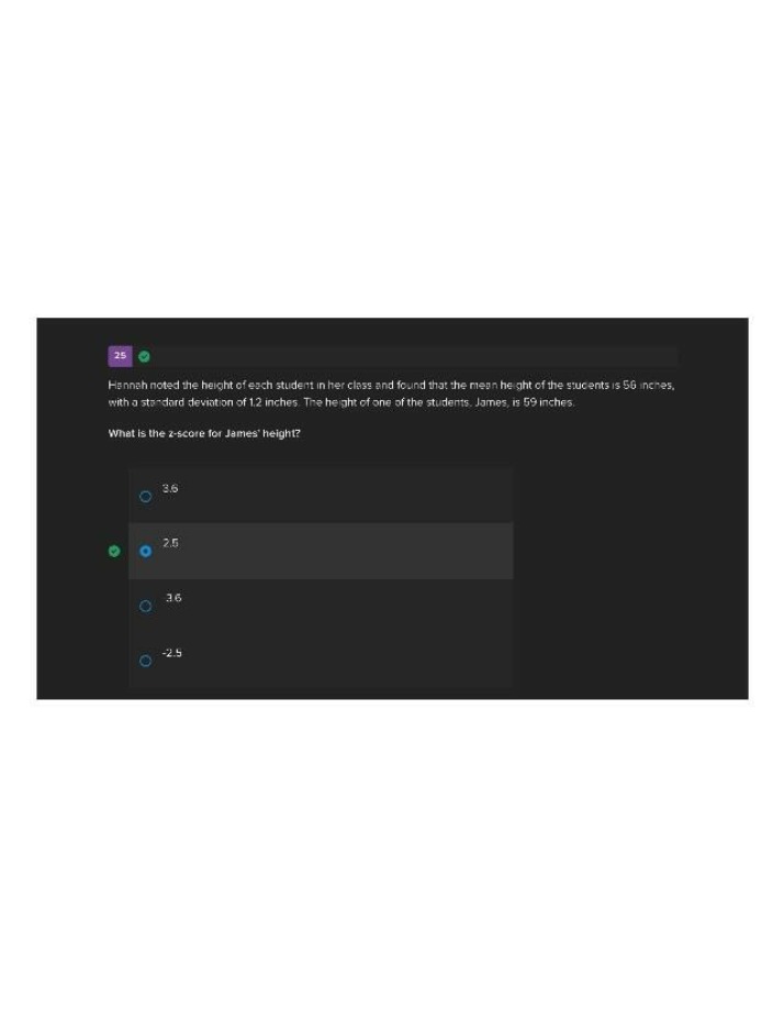 Z-Score Calculation for James' Height