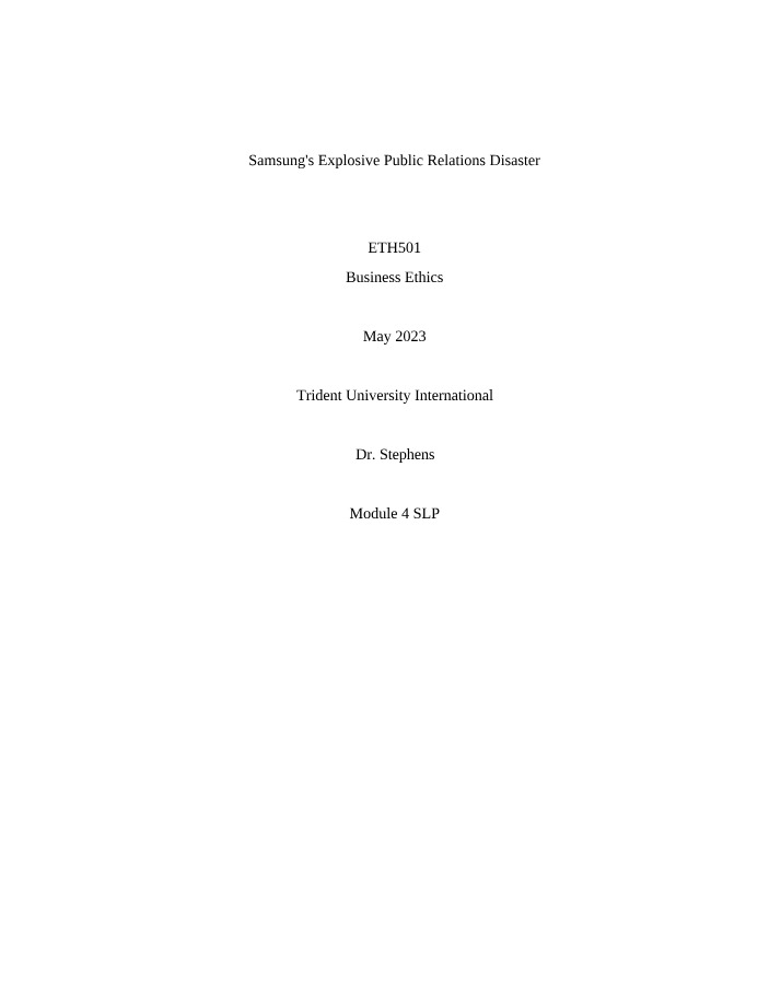 Rebuilding Trust - How Samsung Restored and Addressed Scandals