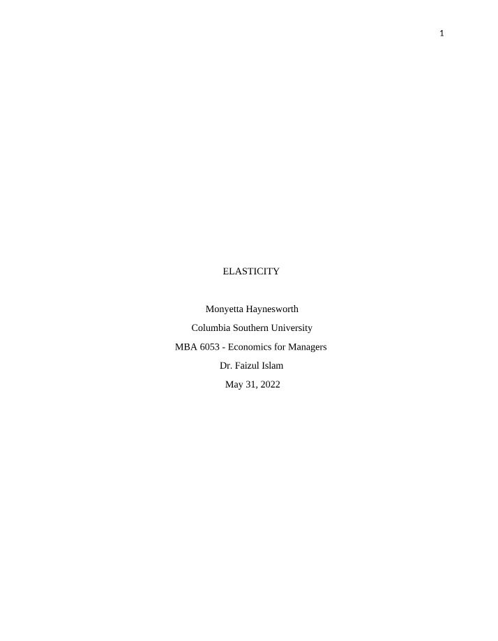 Price Elasticity in Economics