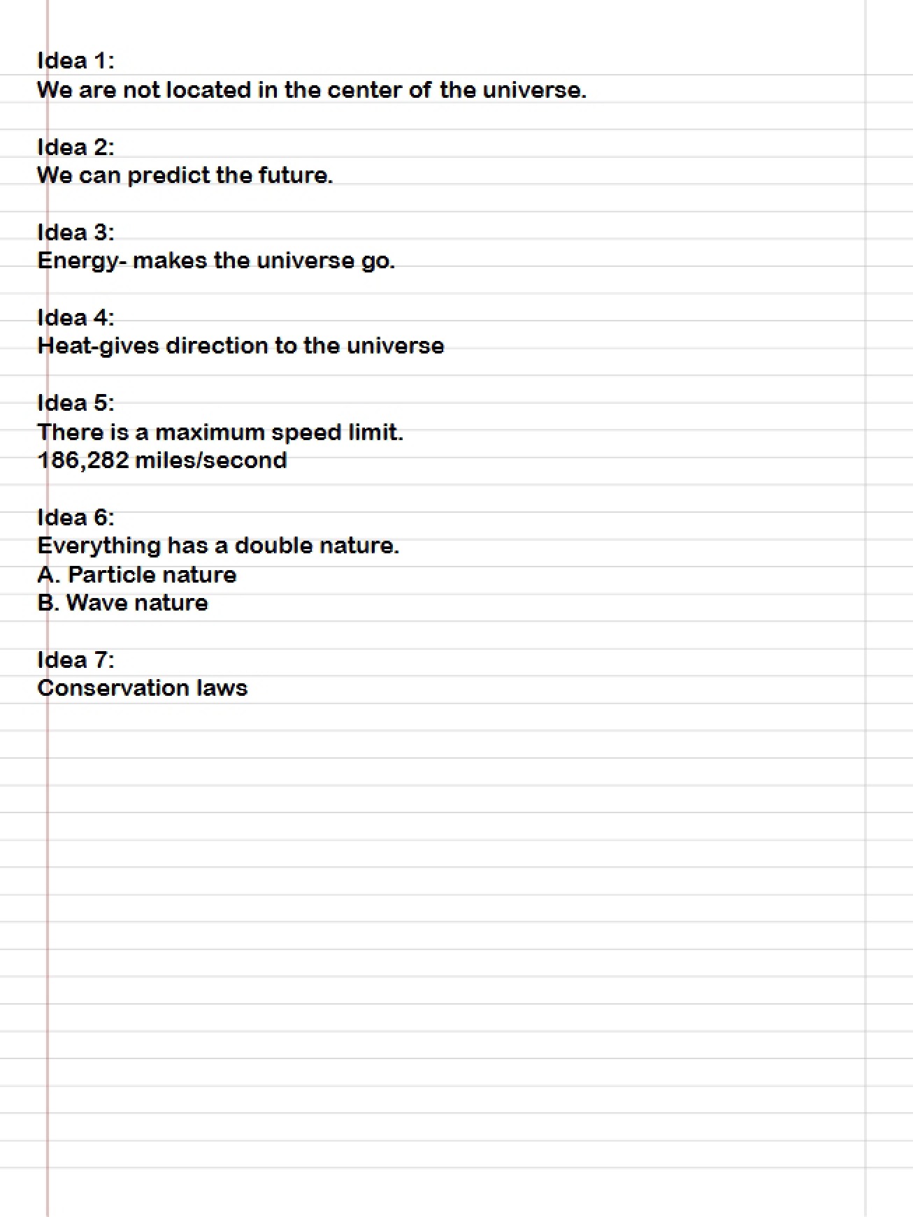 Physics Class Notes