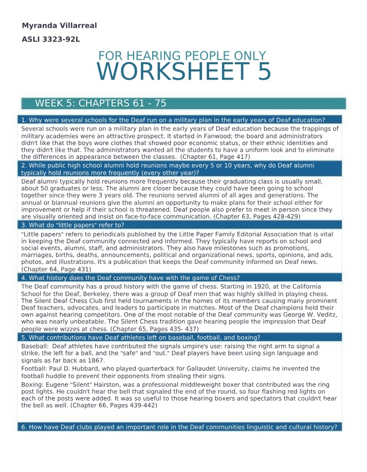ASLI3323 Worksheet 5