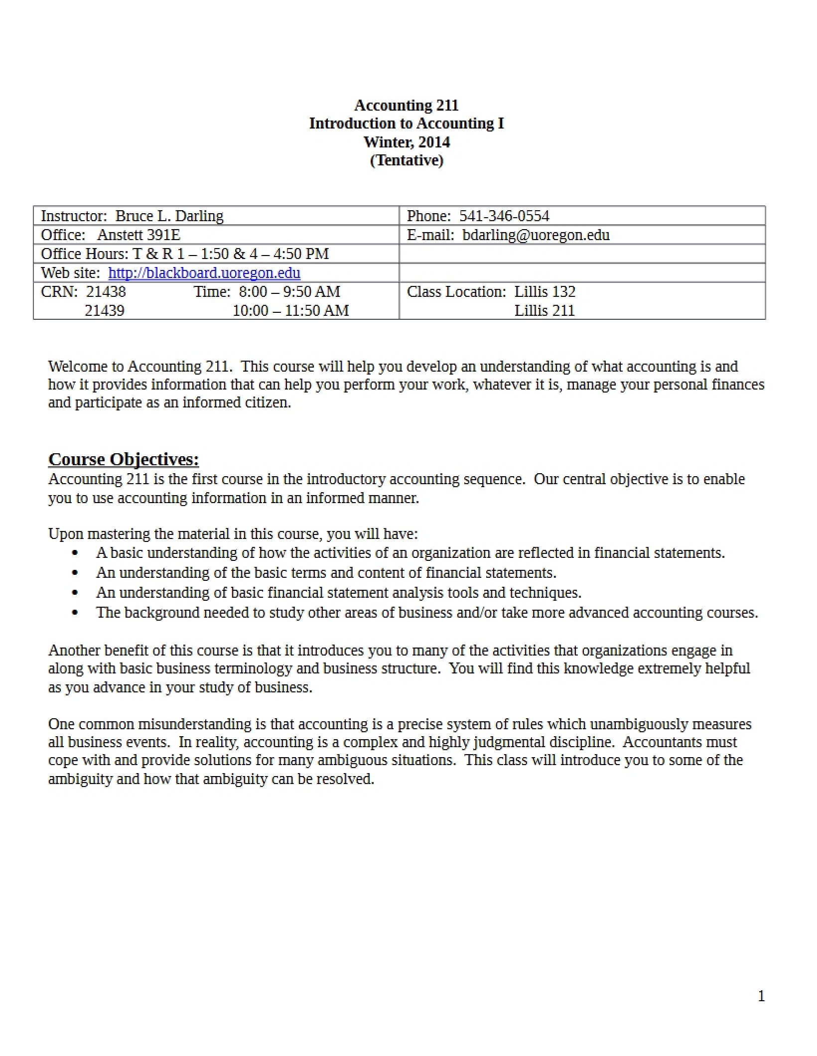 Winter 2014 Course Syllabus