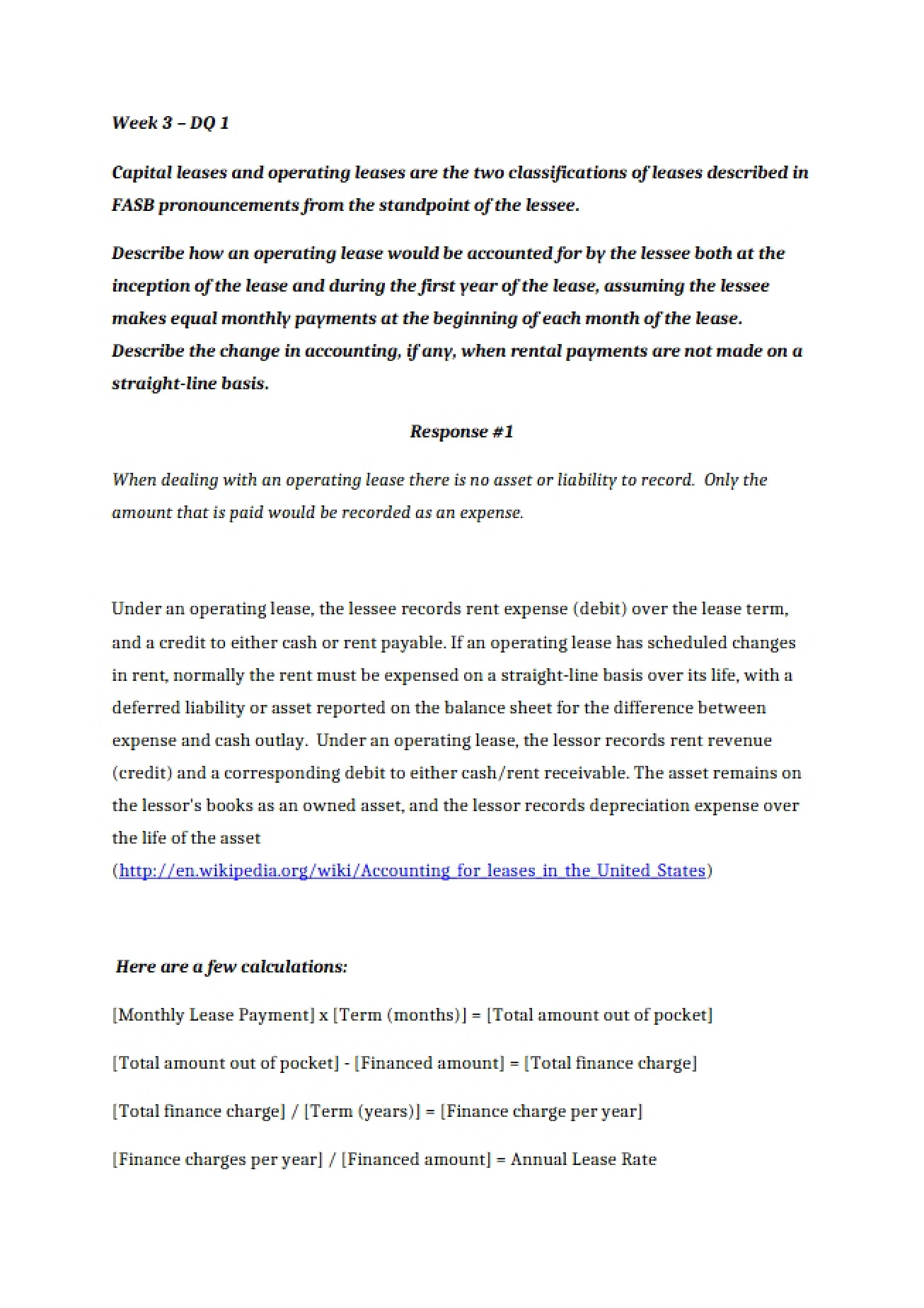 Essay on Accounting Theory