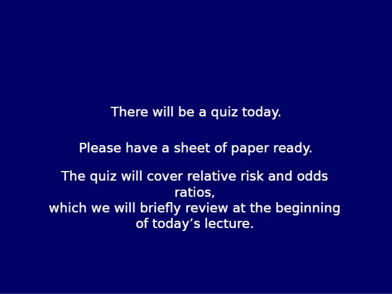 Lecture 22 Stat 100