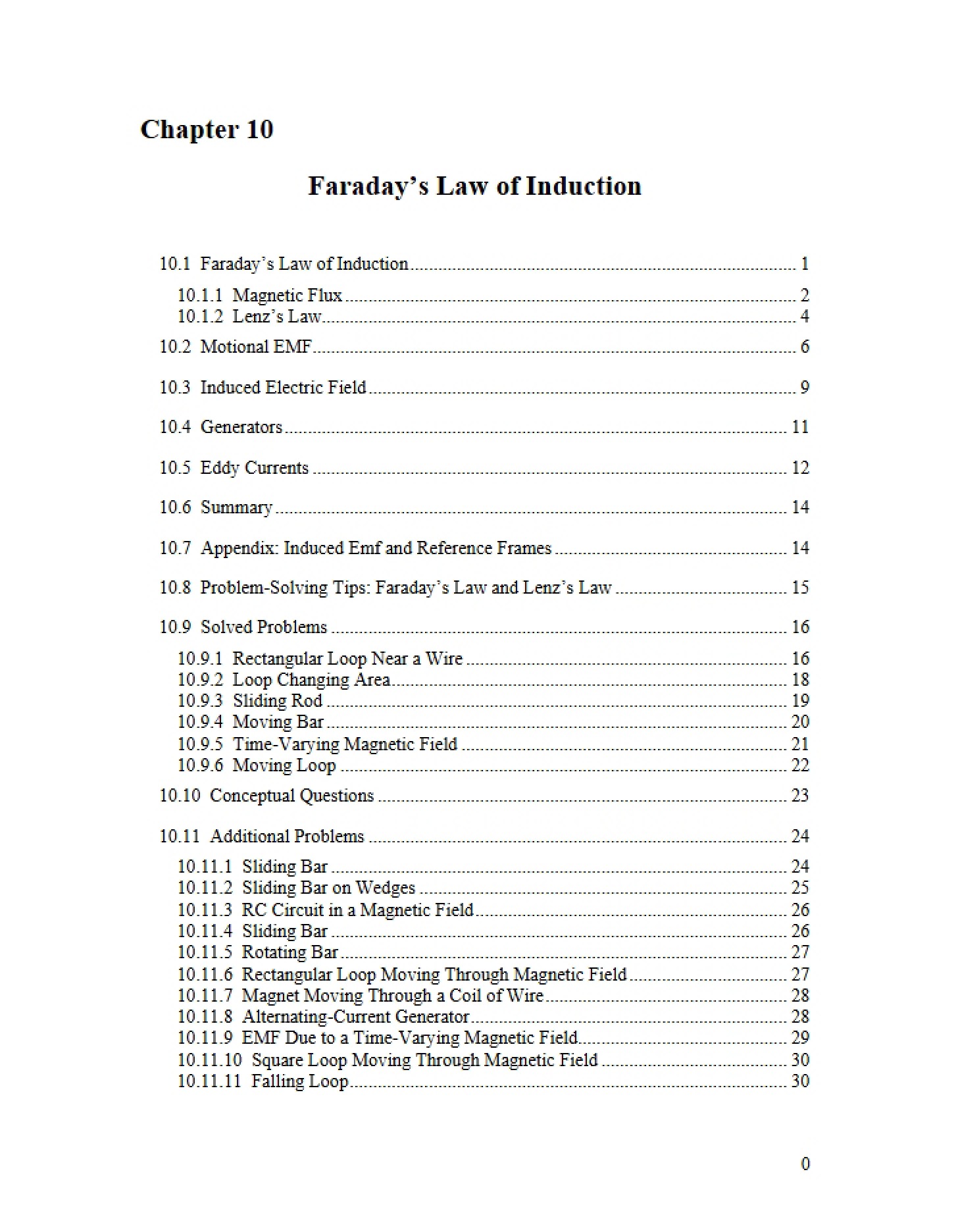 Induction Law of Faraday