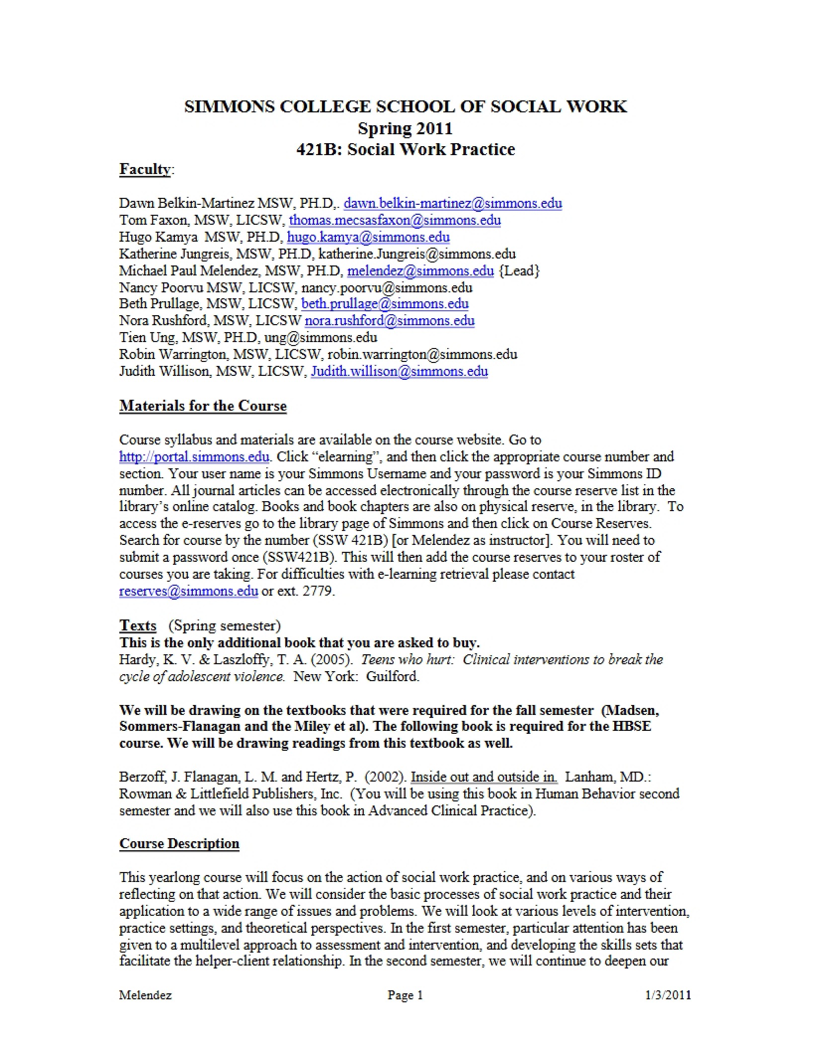 Course Outline SWO 421A