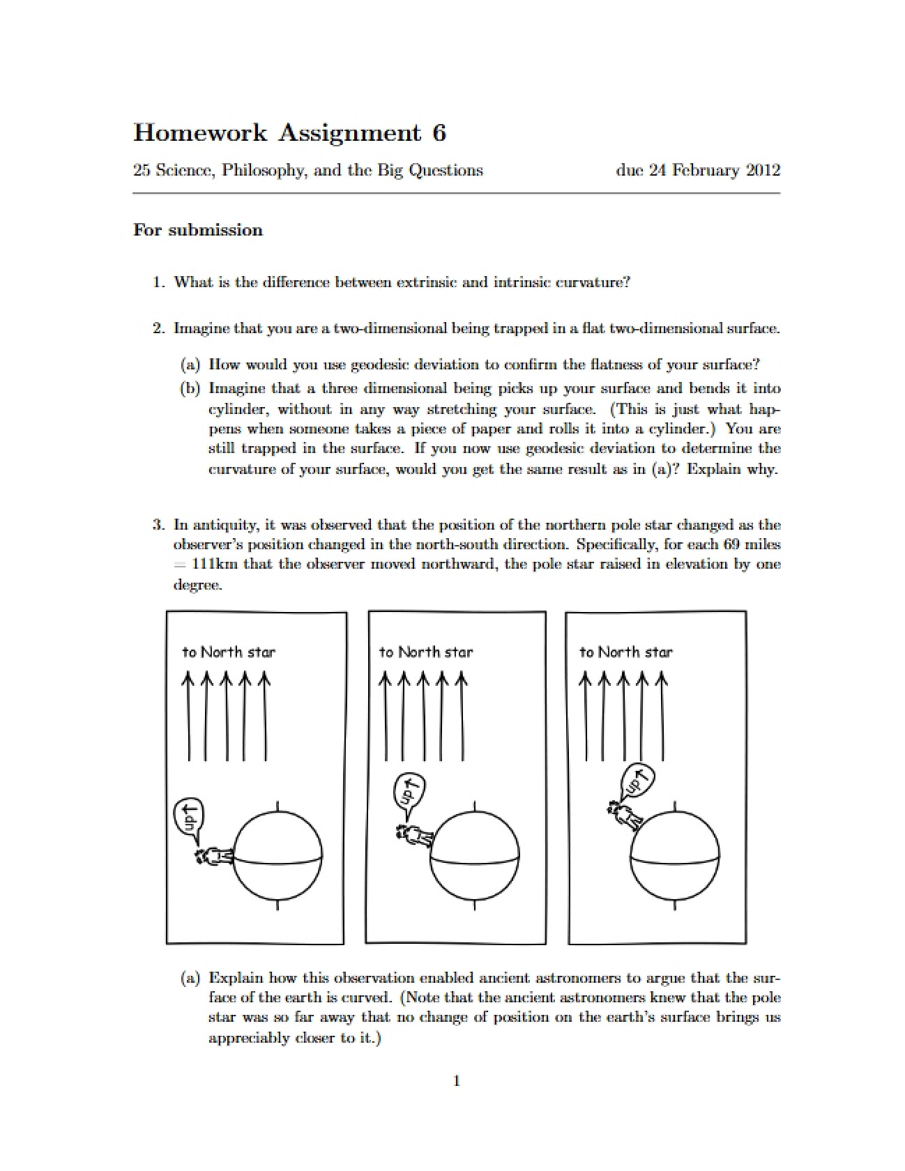 Sixth Scientific Reasoning Homework Task