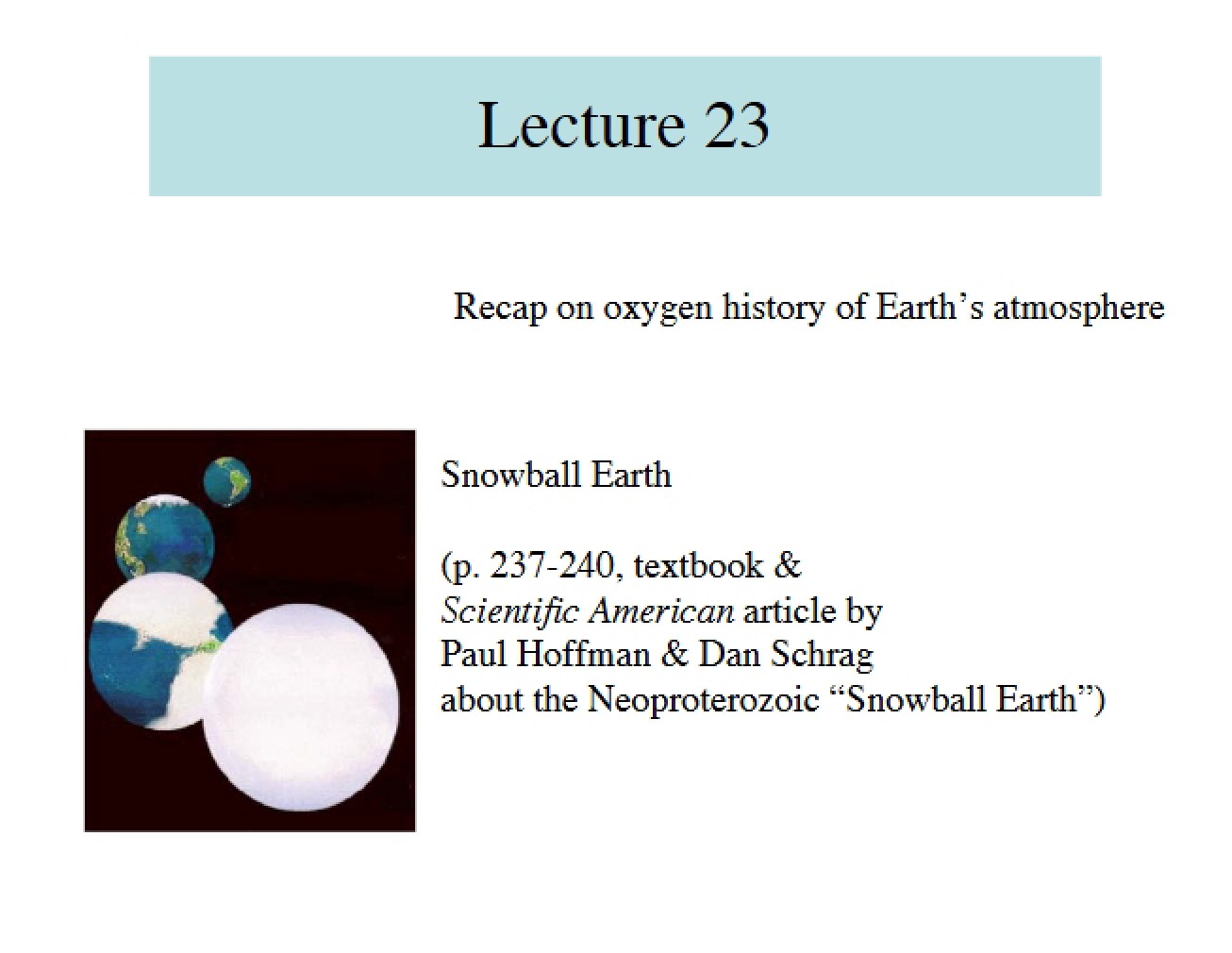 Review of Lecture