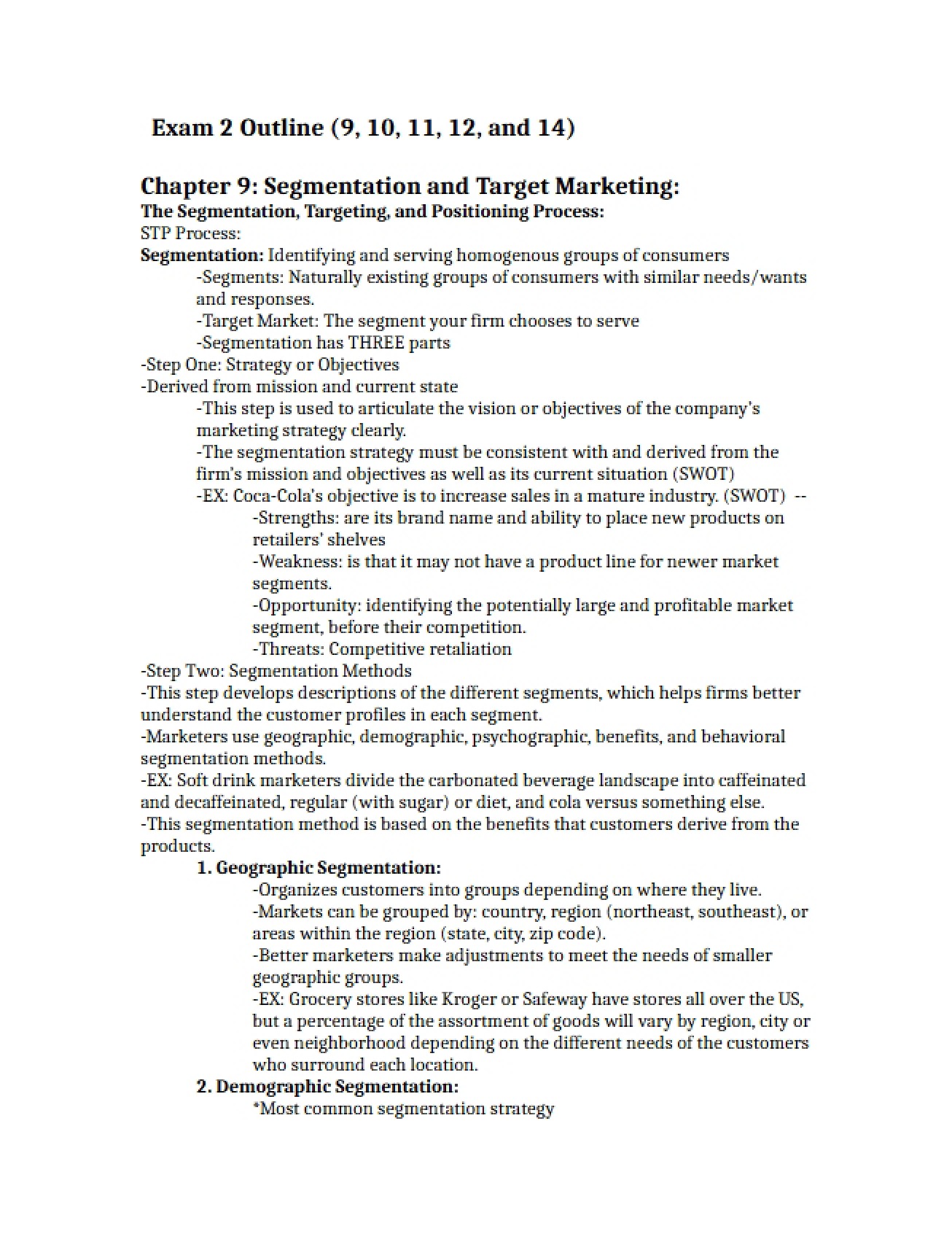 Marketing Test 2 Notes