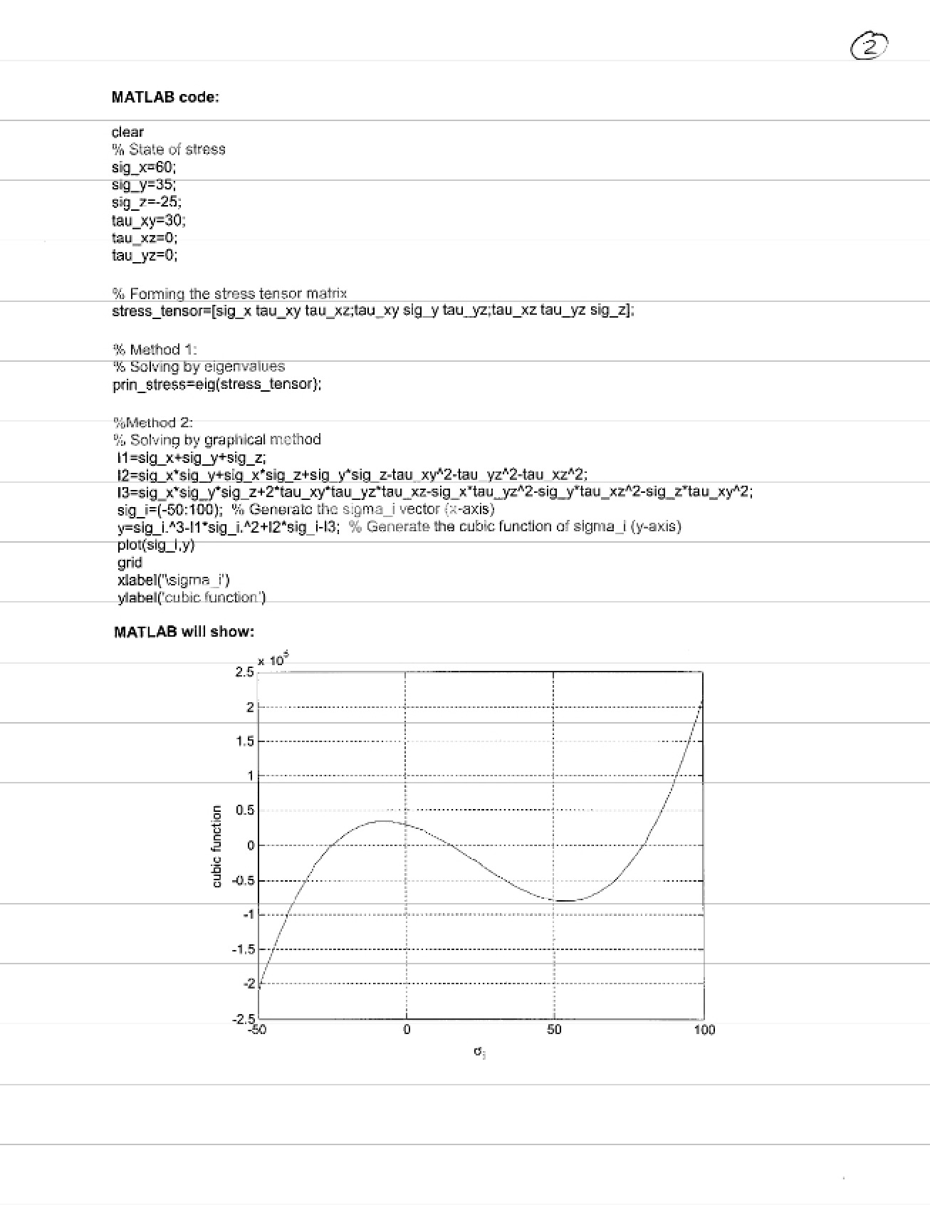 MATLAB 3D Stress