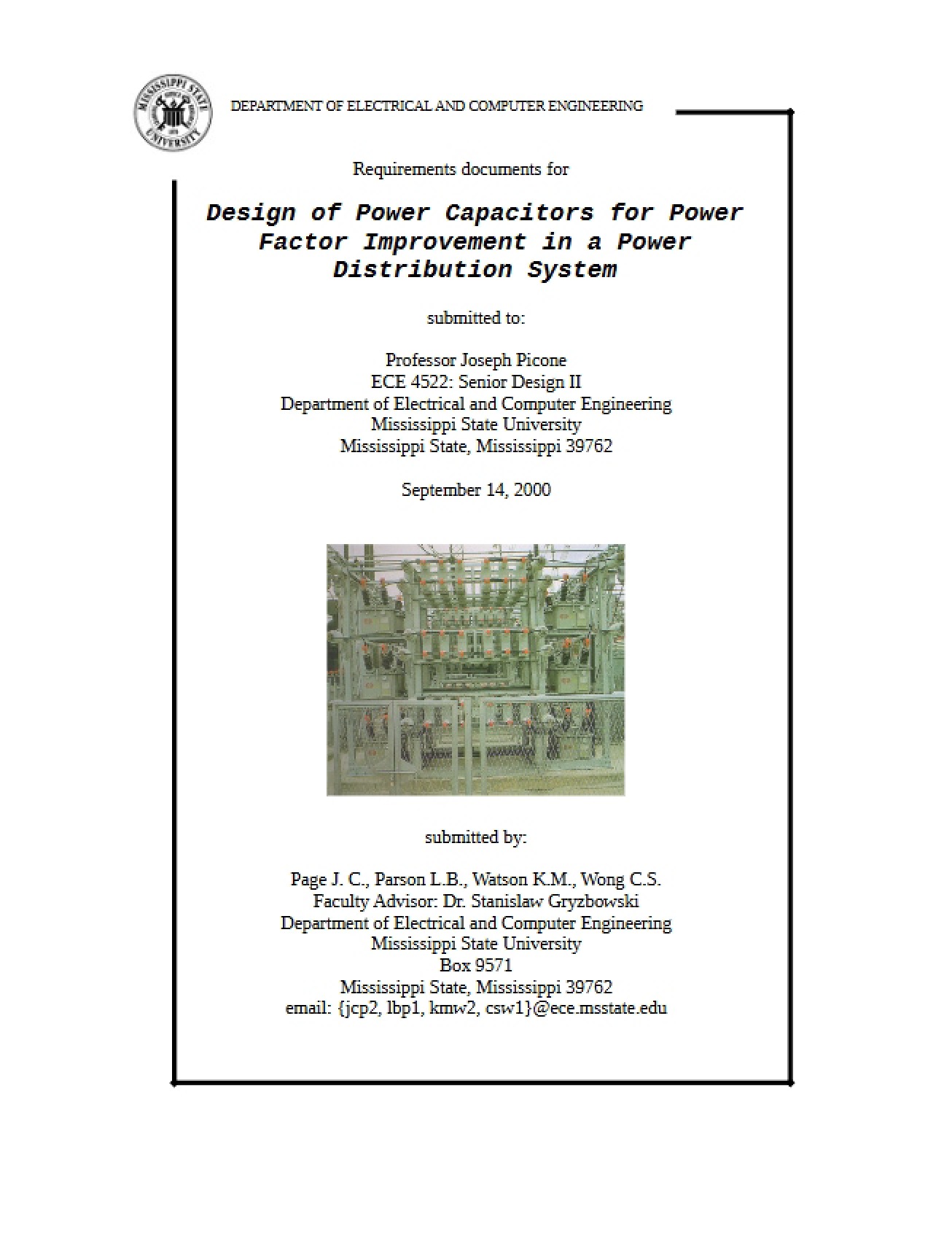 Power Distribution System Factor Improvement