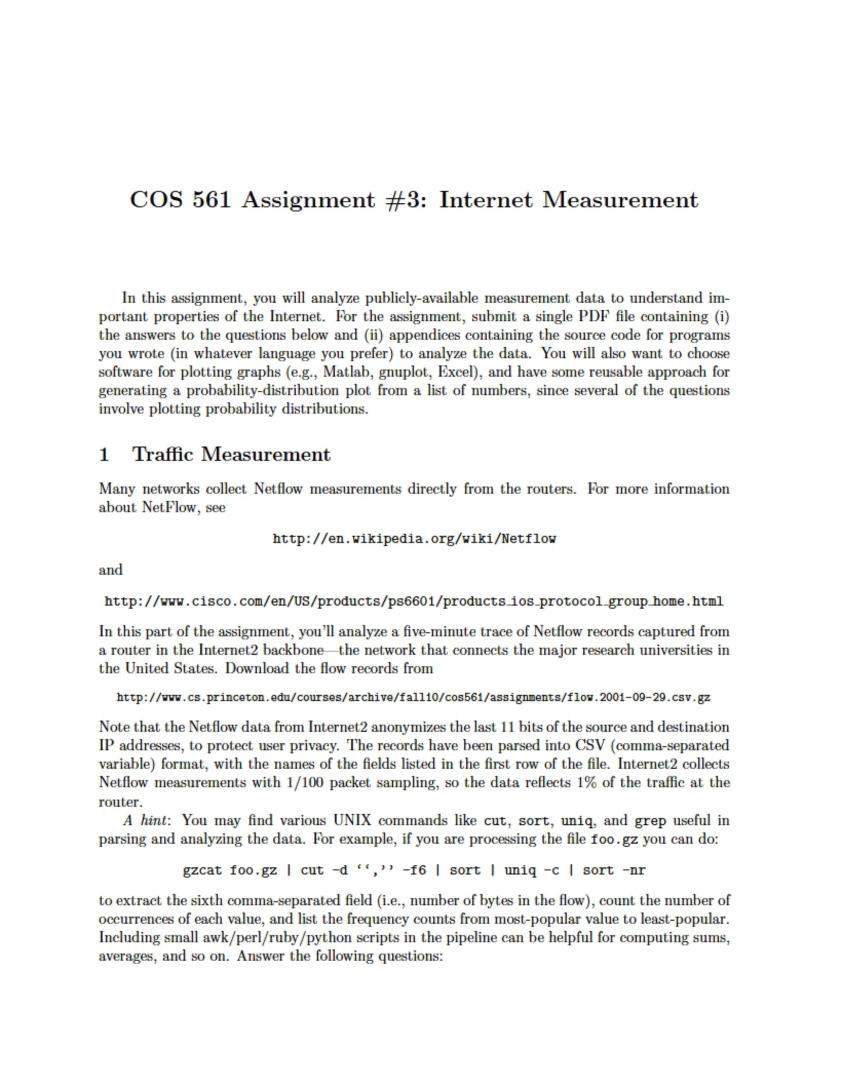 Third Assignment