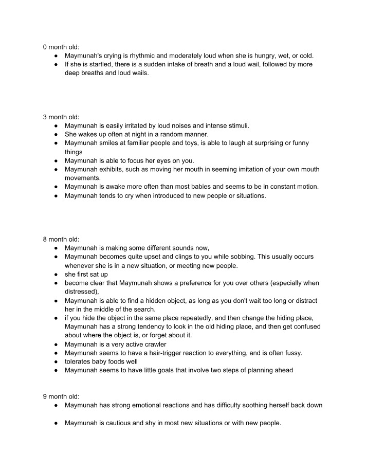 Notes on Virtual Child