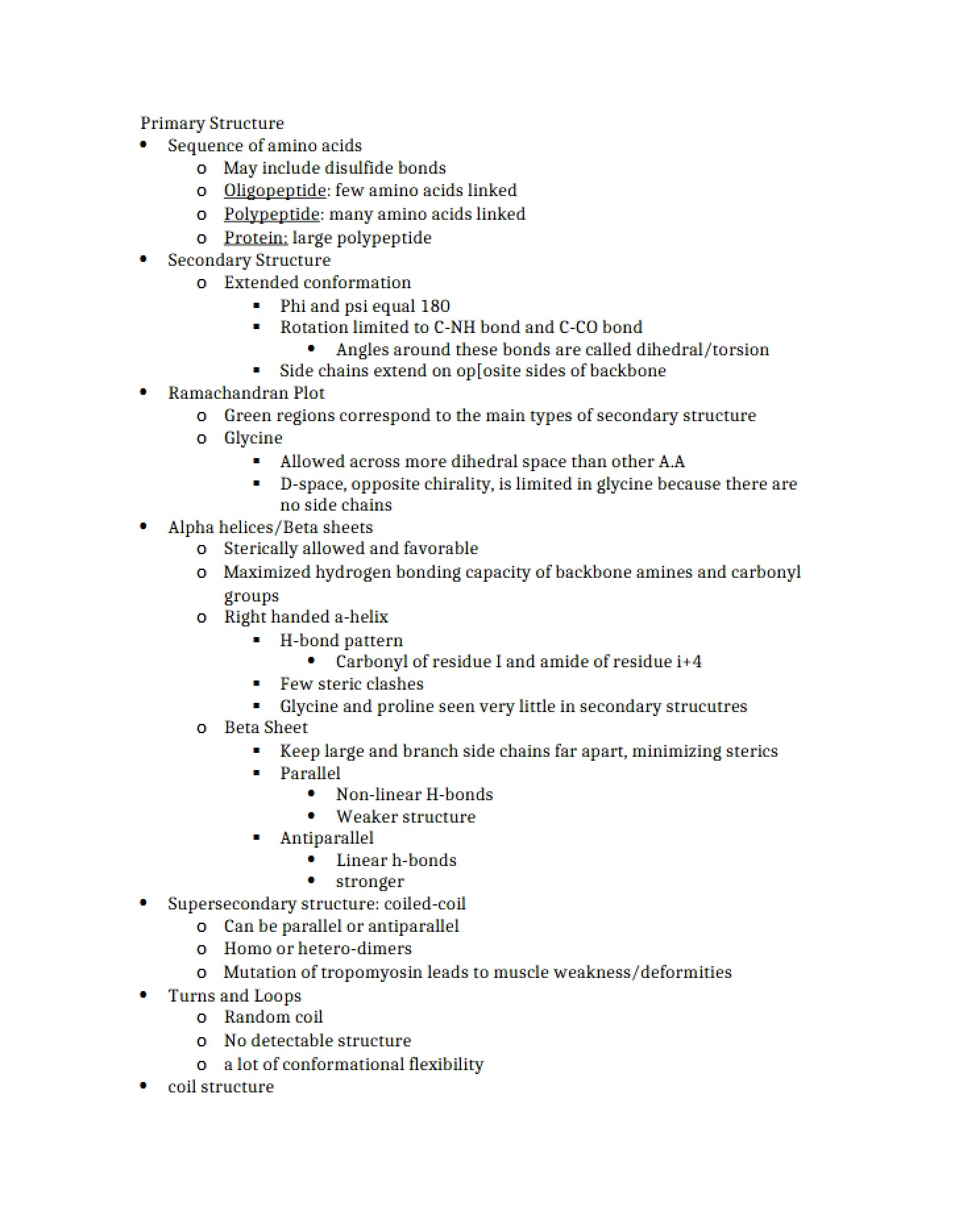 Structure Primary Level