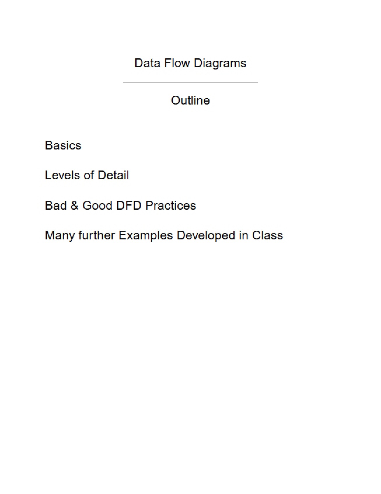 Diagrams of Data Flow