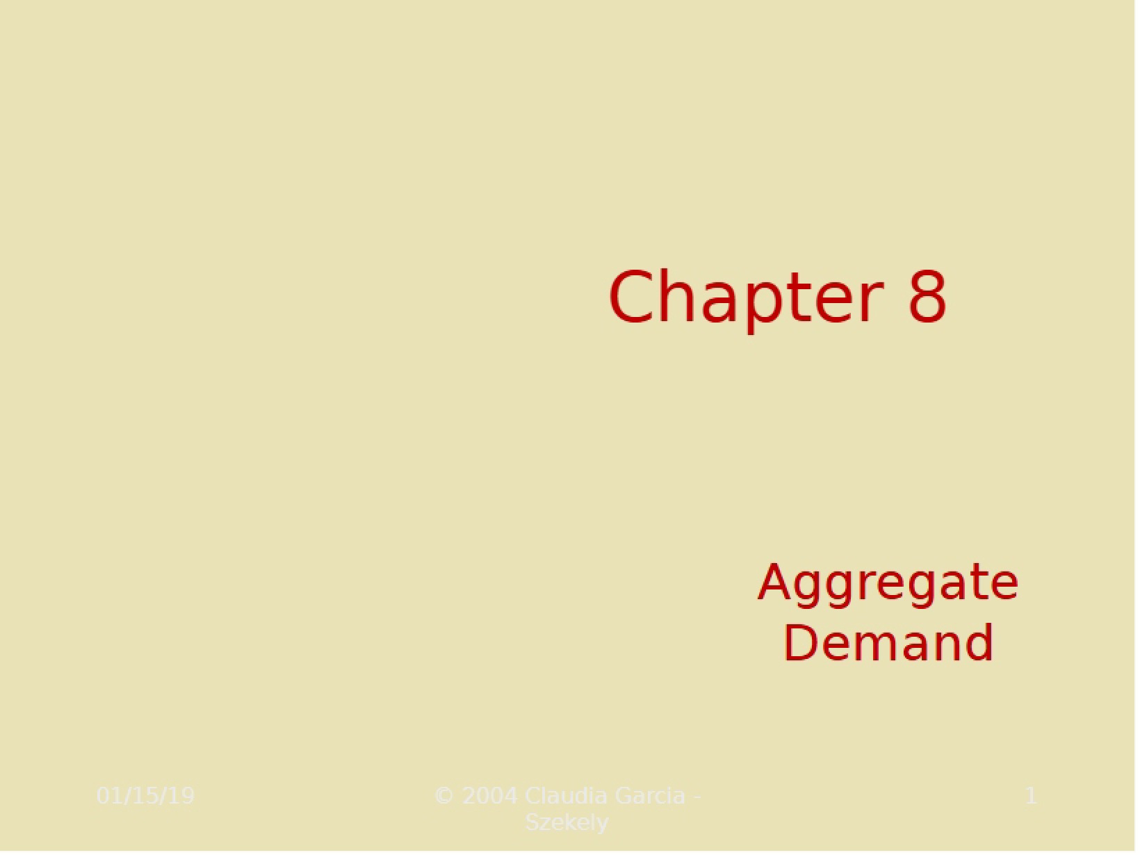Demand Aggregation Chapter Eight