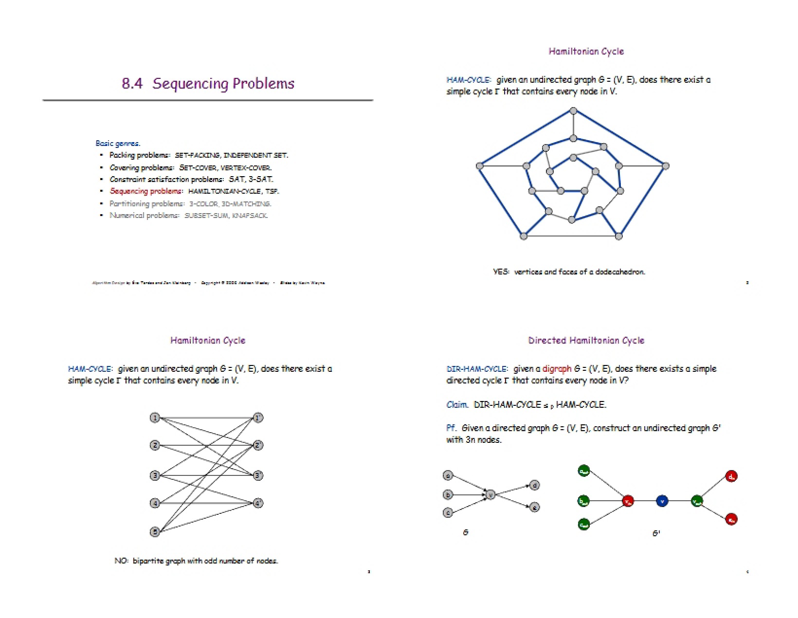 Problems of Sequencing