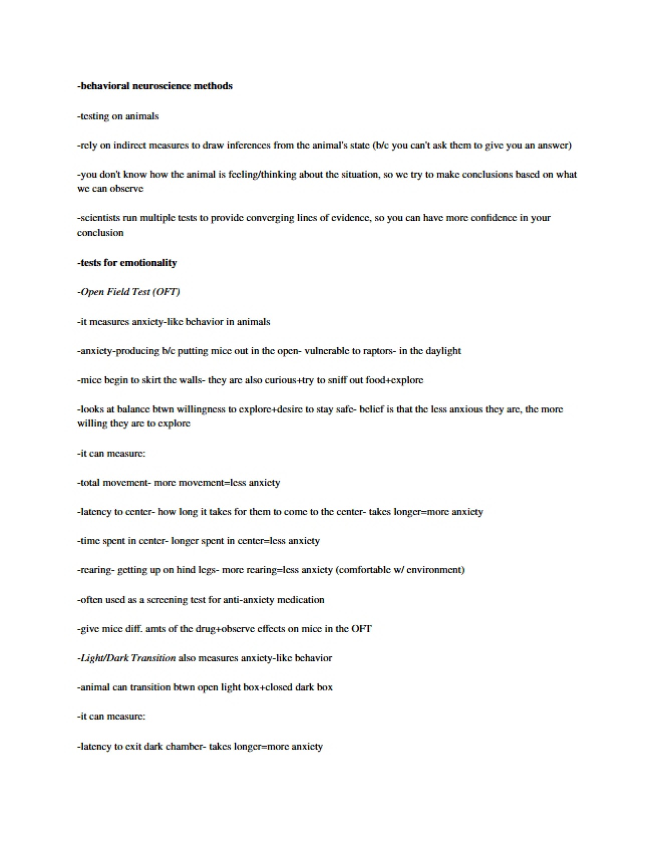 Psychology Notes Two