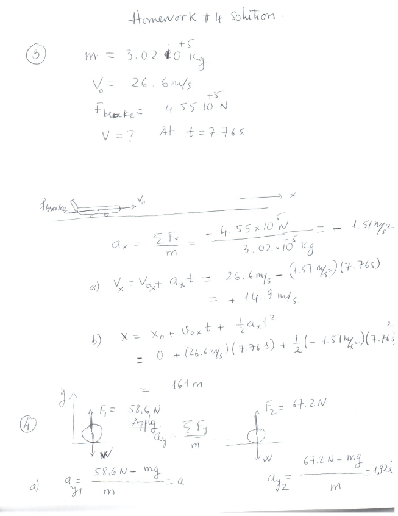 Solutions for Homework Four
