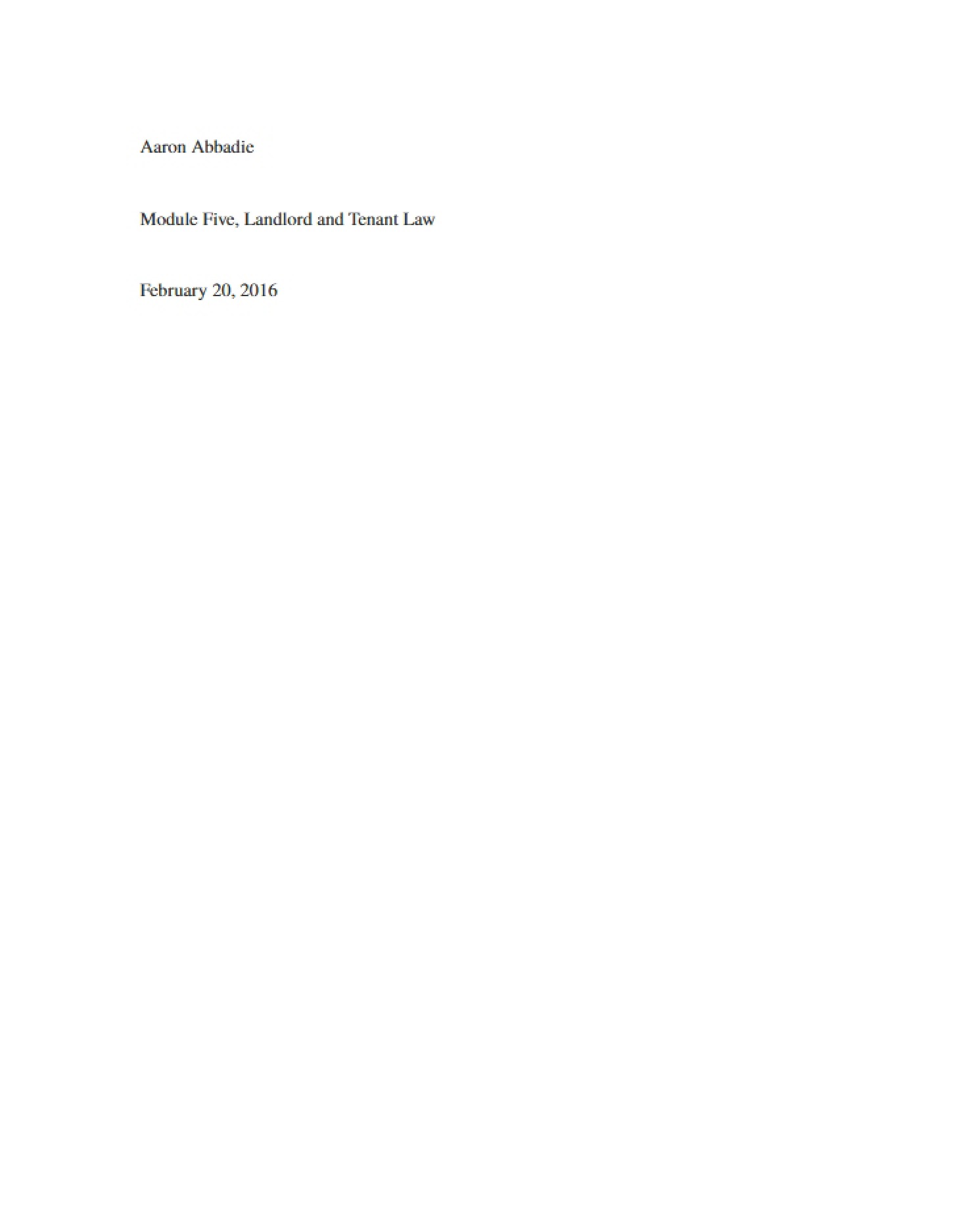 Module 5 (Course 3615)
