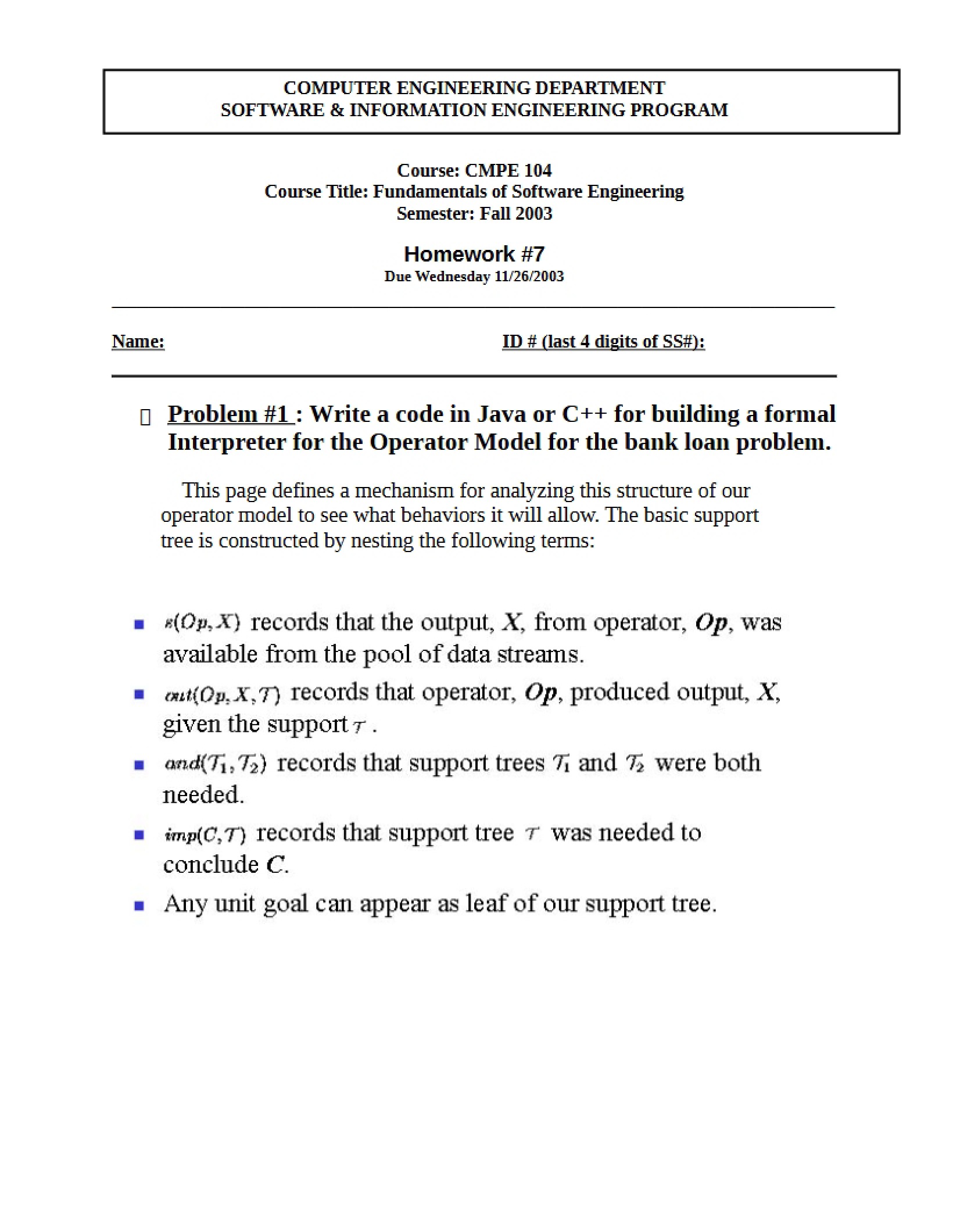 Homework Assignment #7