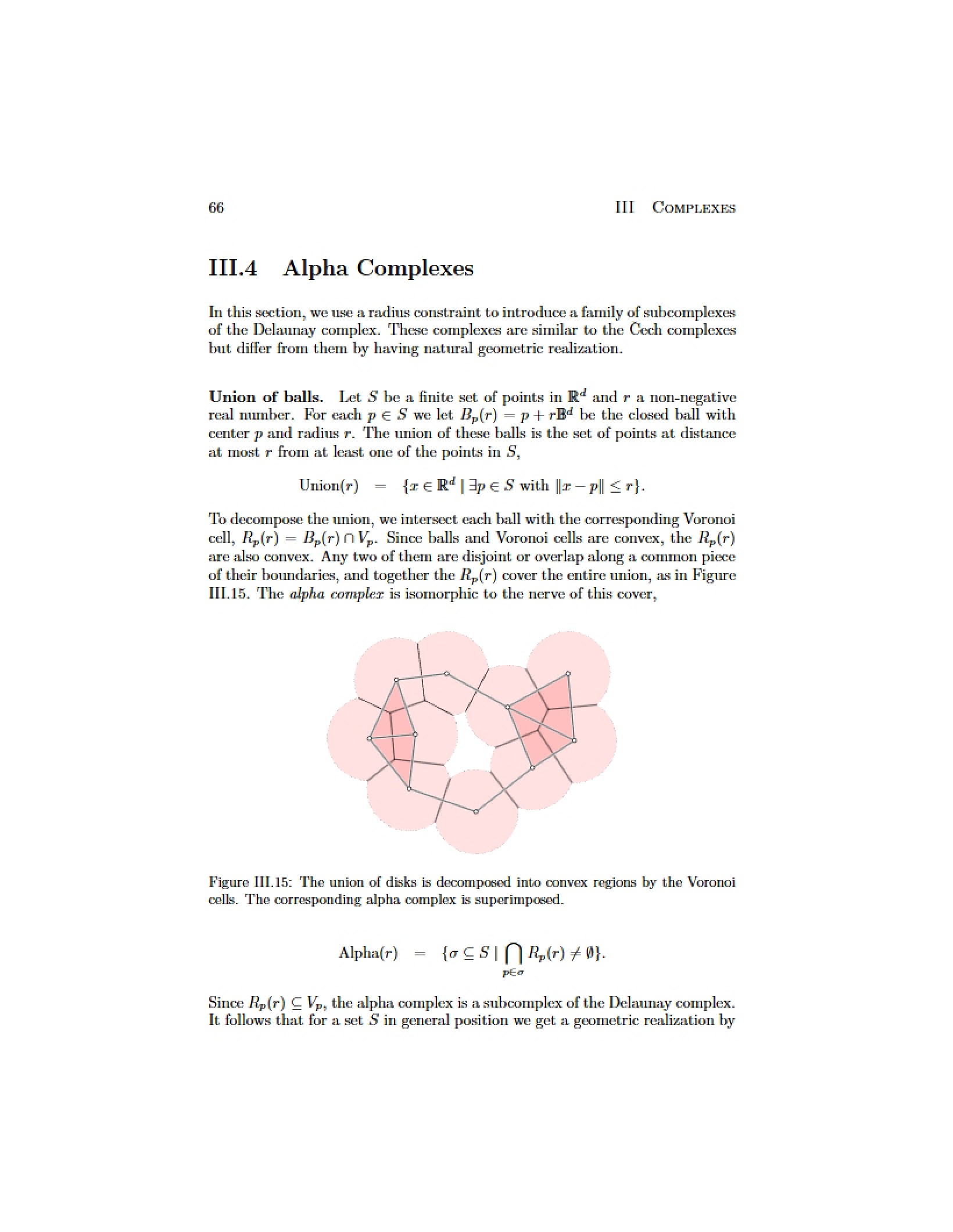 Complexes of Alpha