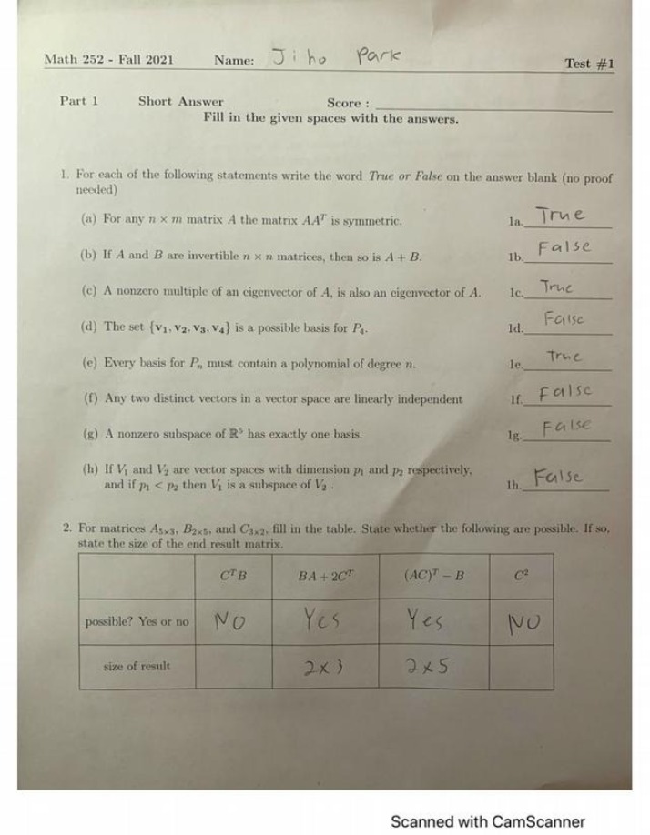 Test 1 - Math 252 (Fall 2021)