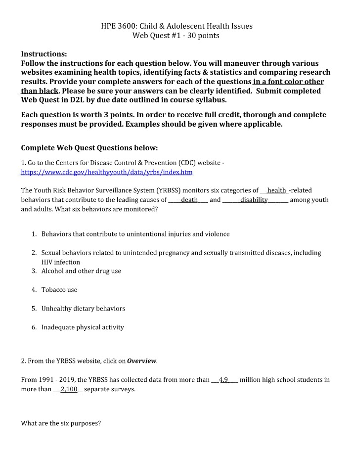 Web Quest 1 - HPE 3600