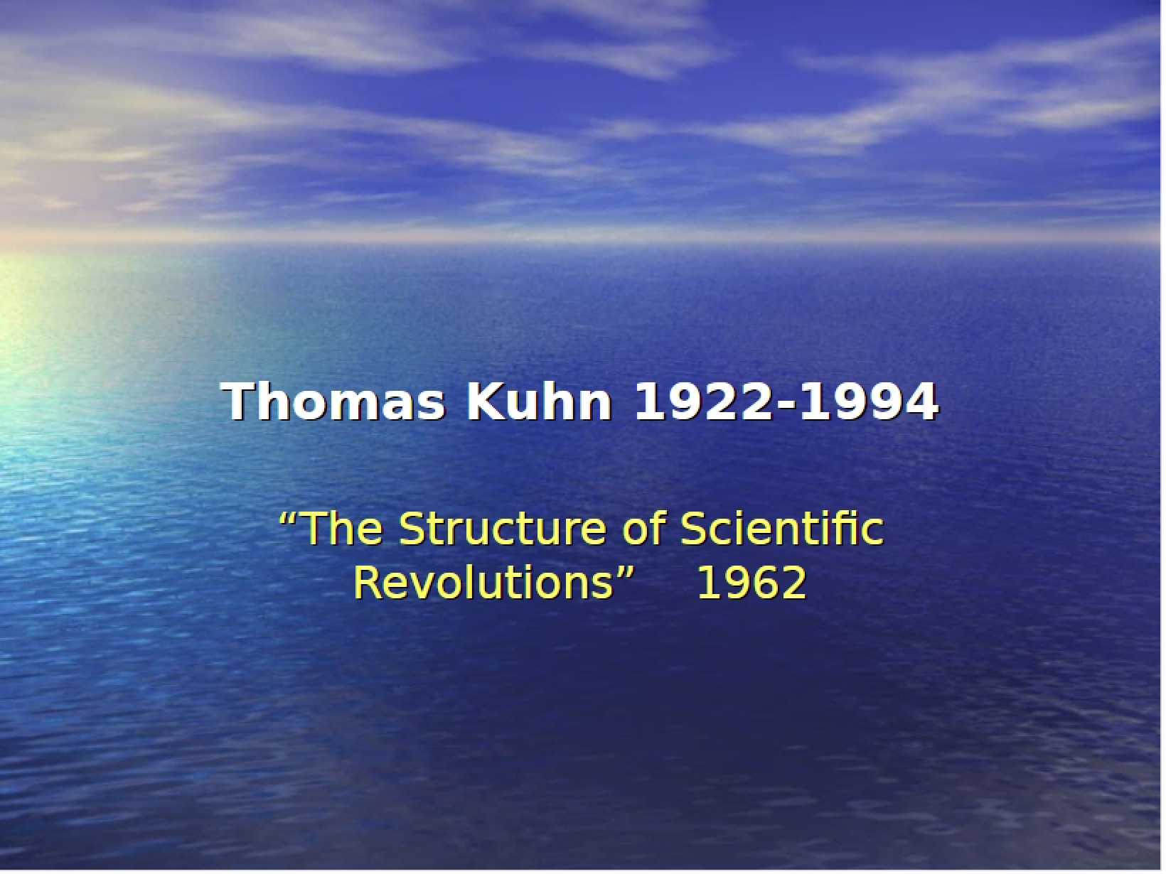 Scientific Paradigms