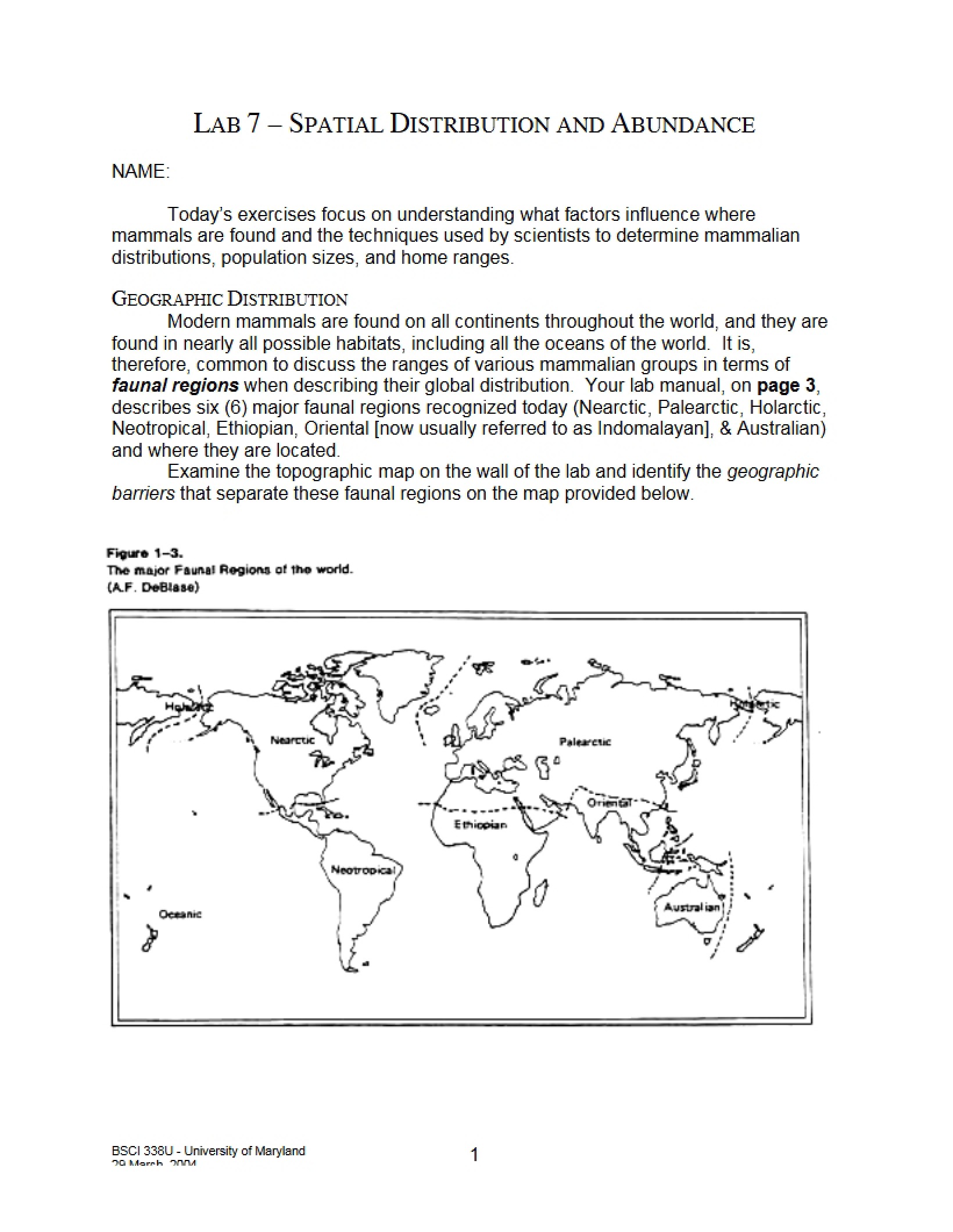 Measuring Population Abundance and Spatial Distribution