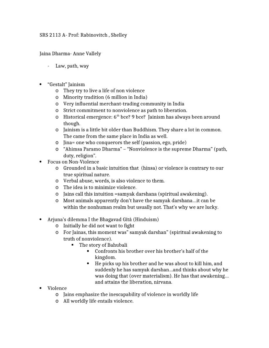 World Religions II Material Session 1